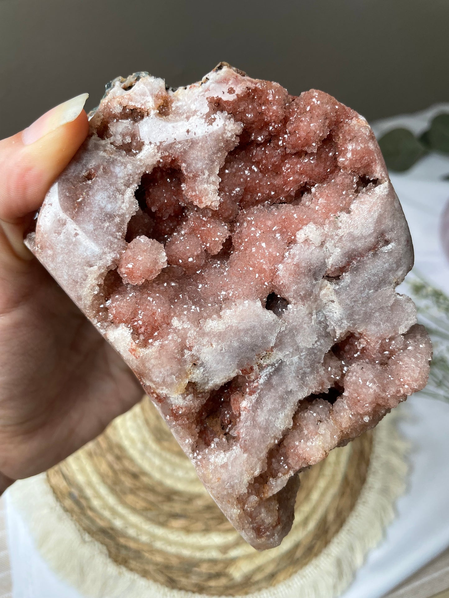 XL Pink Amethyst Freiform, Extra Qualität