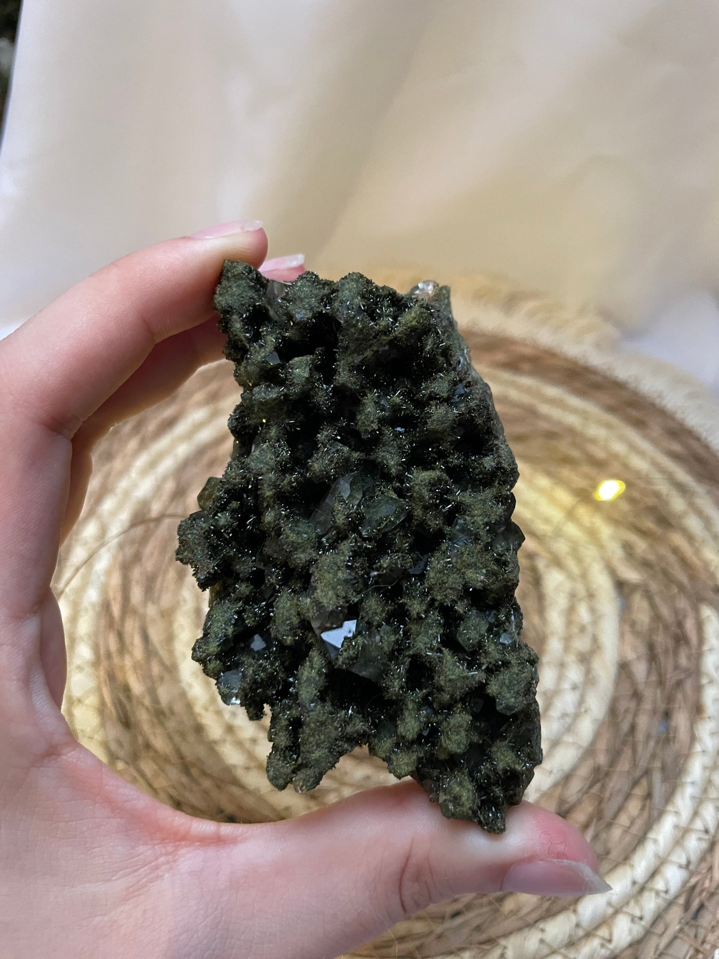 Epidot Quarz Cluster E81