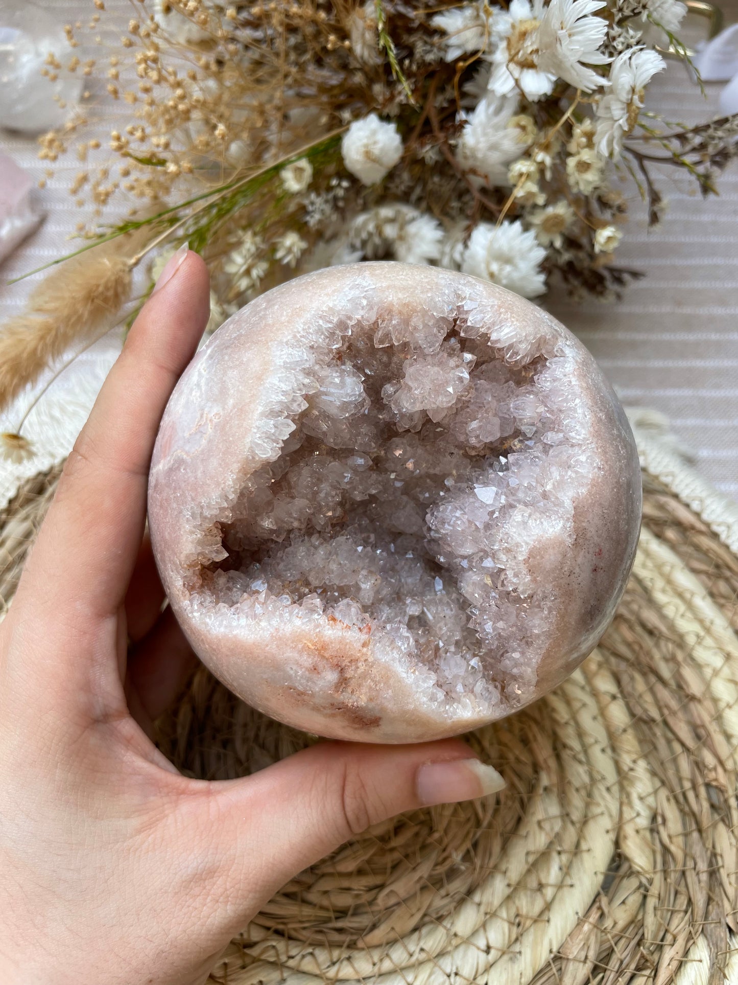 Pink Amethyst Kugel