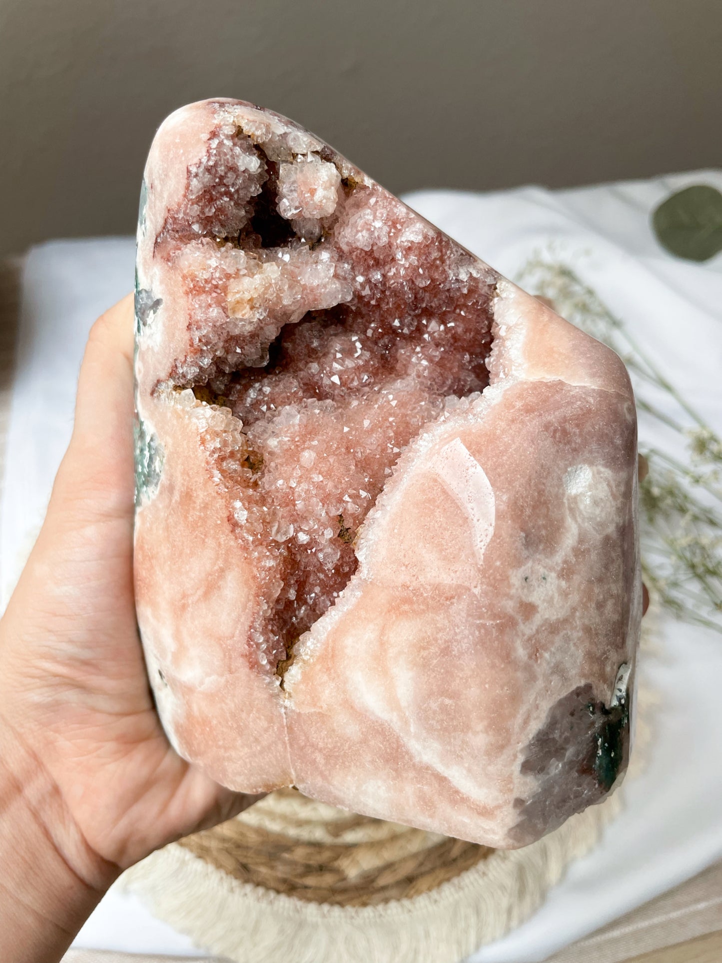 XL Pink Amethyst Freiform, Extra Qualität