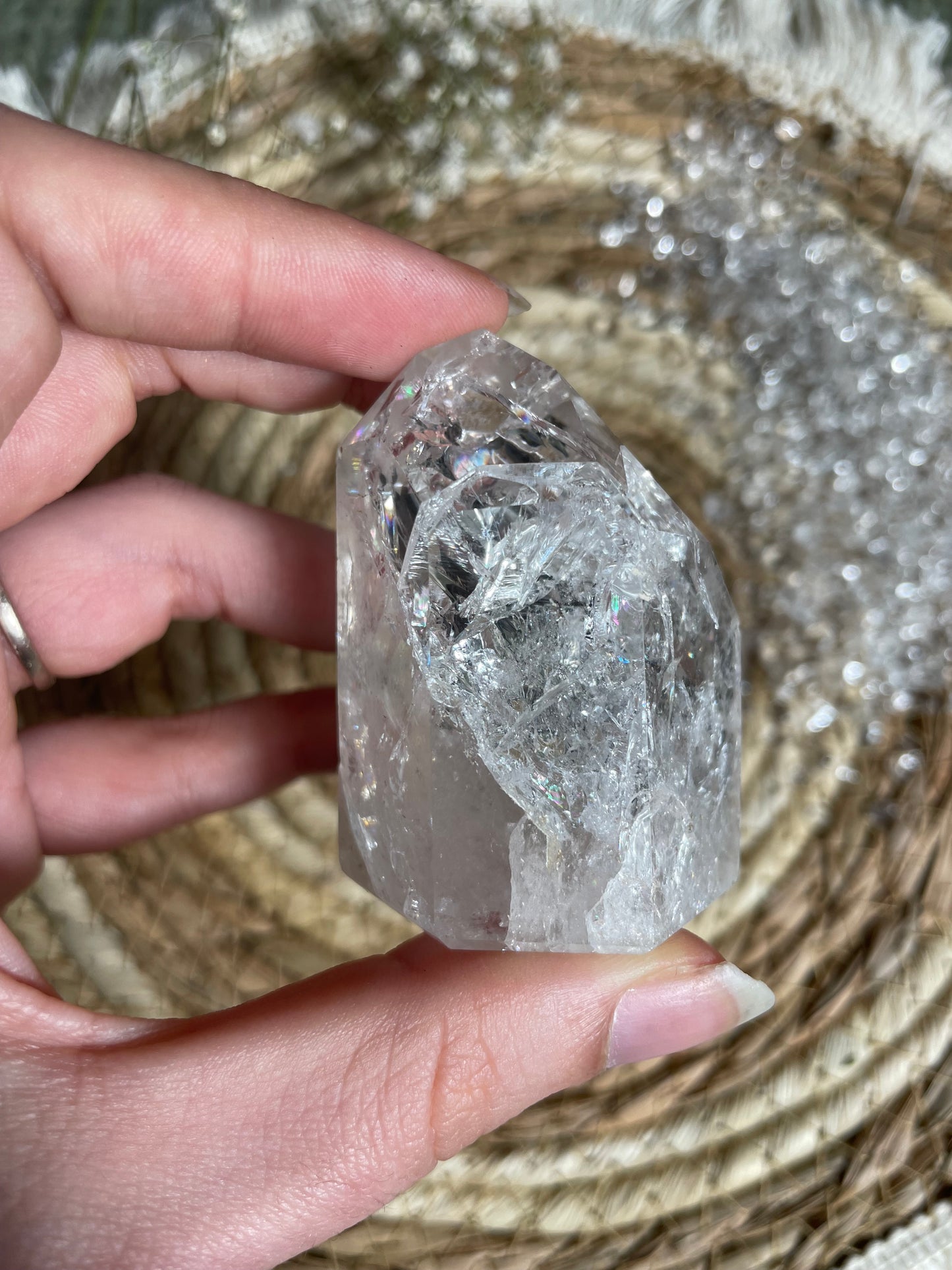 Crackle Quartz Bergkristall Nr. 5