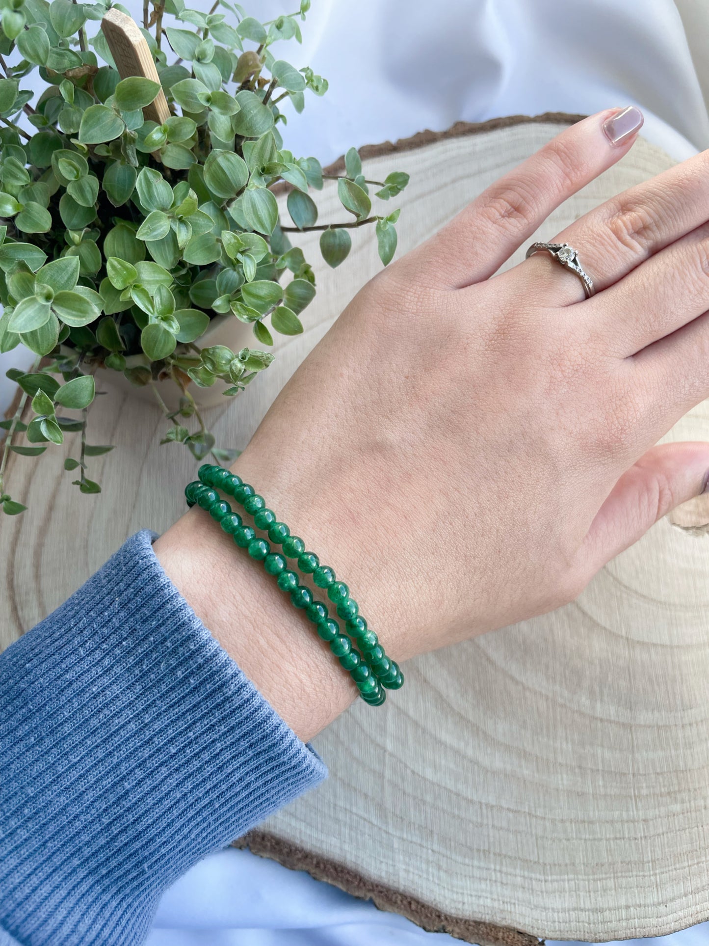 Sternaventurin Kugelarmband 4mm - Tansania