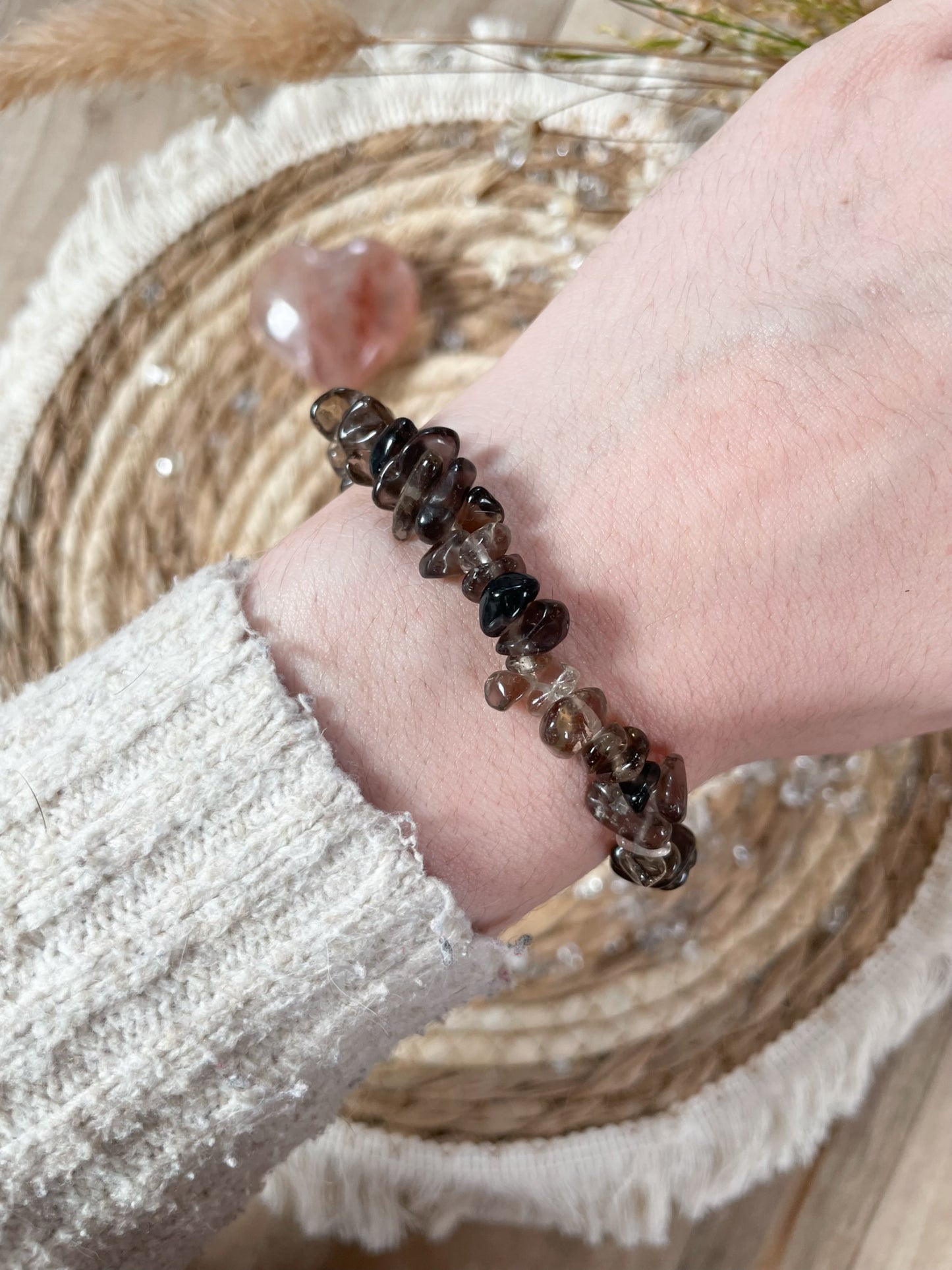 Rauchquarz Splitterarmband