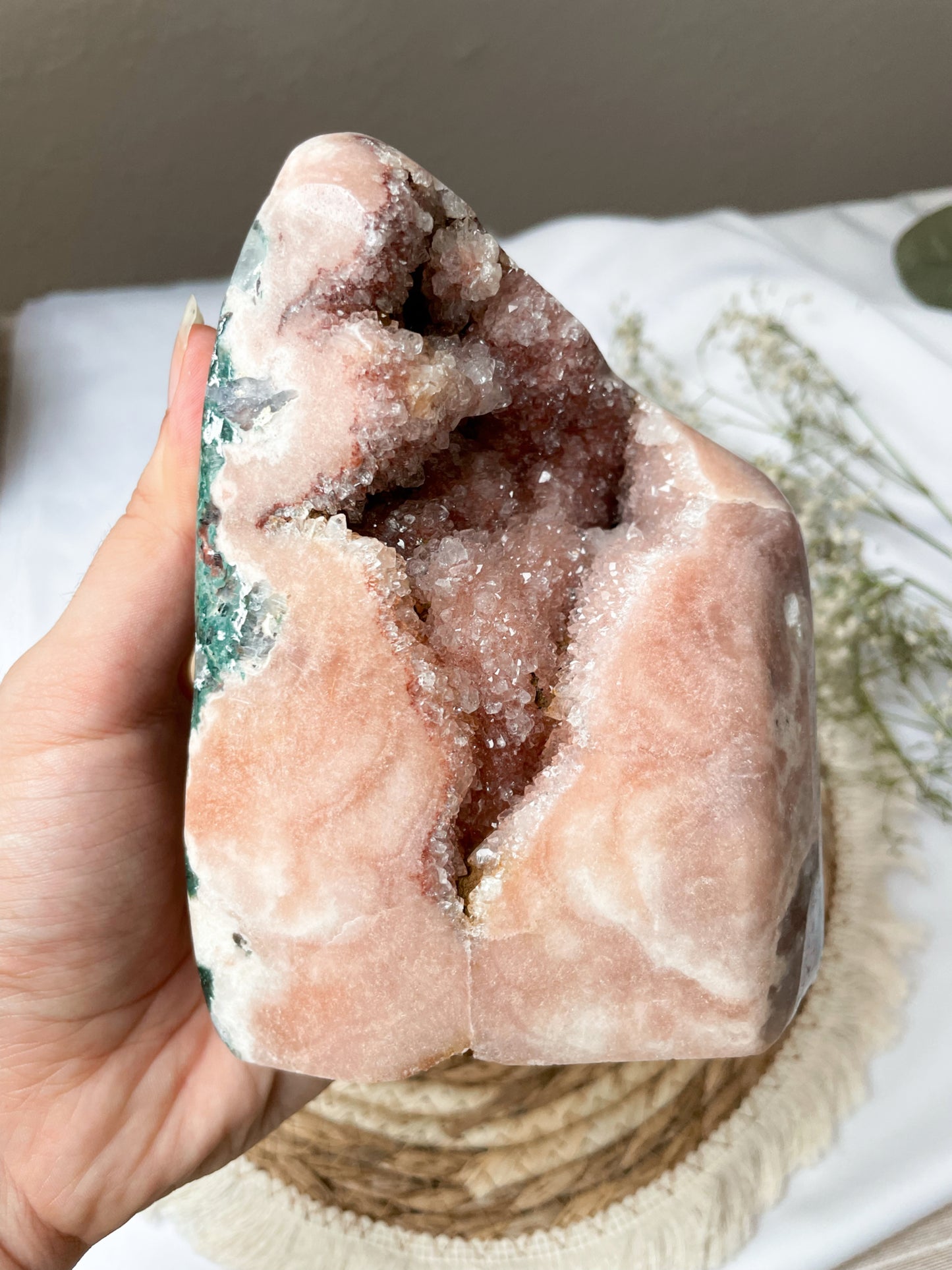 XL Pink Amethyst Freiform, Extra Qualität
