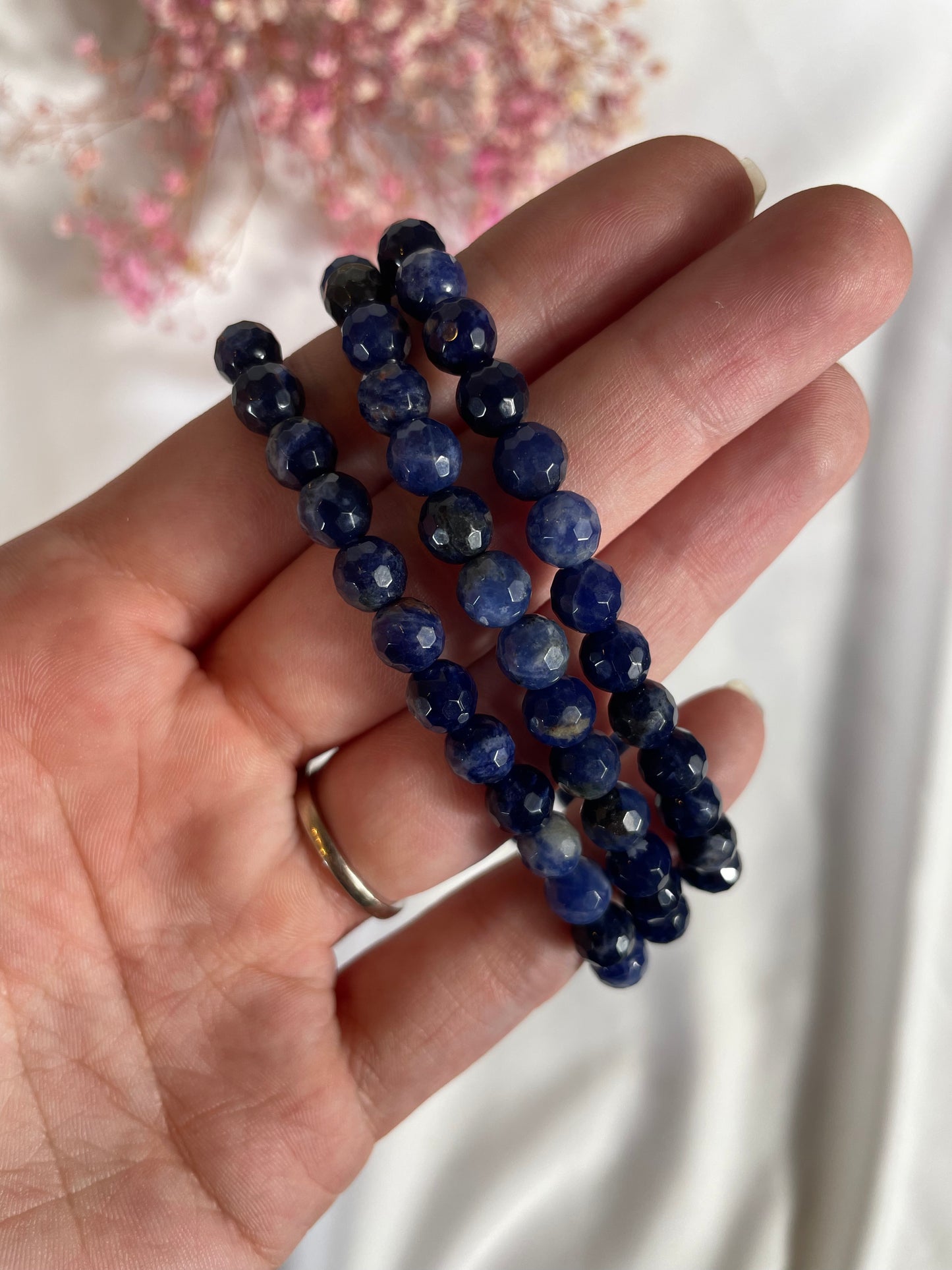 Sodalith Armband fac. 6mm