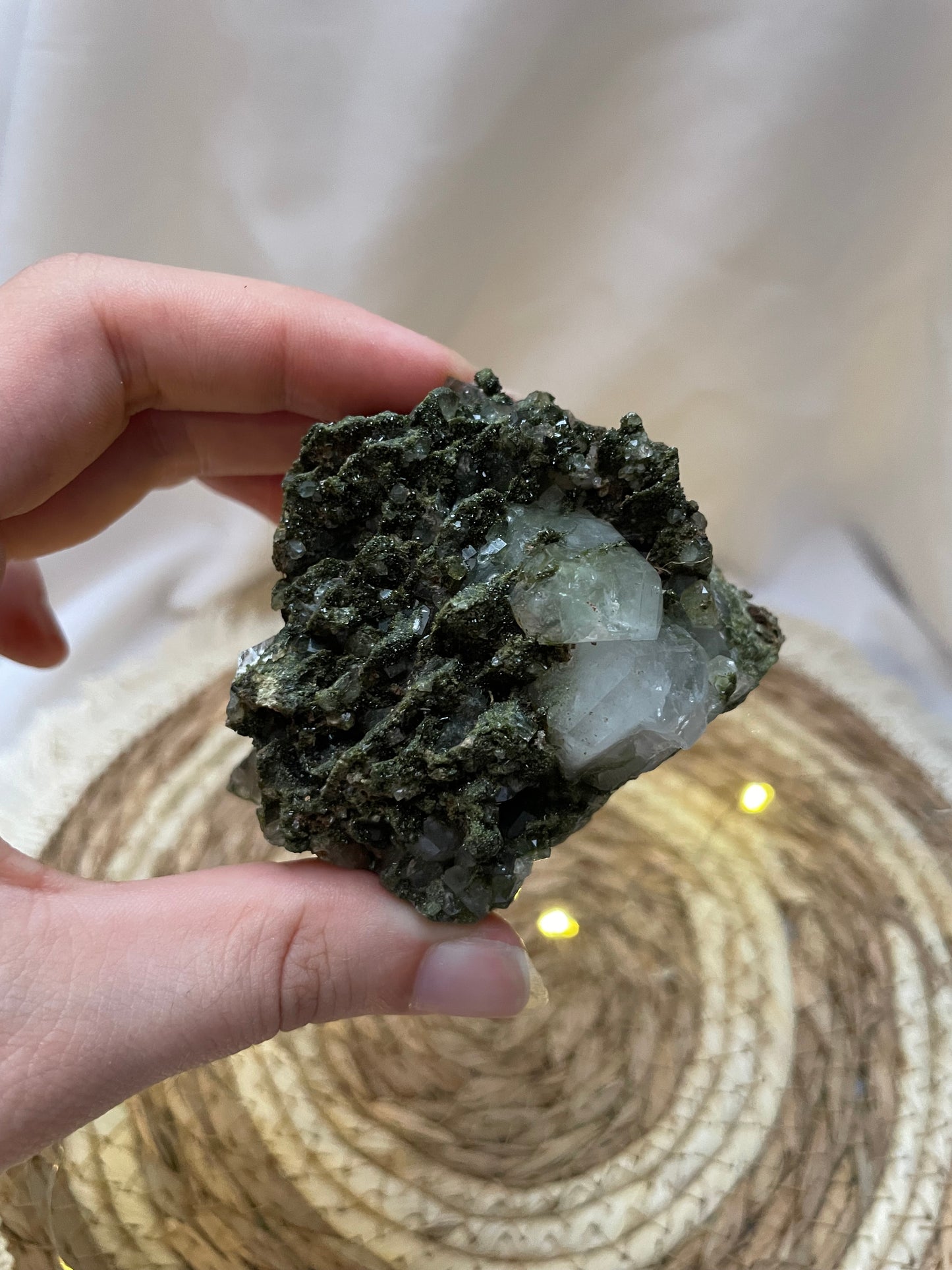 Epidot Quarz Cluster EQ55