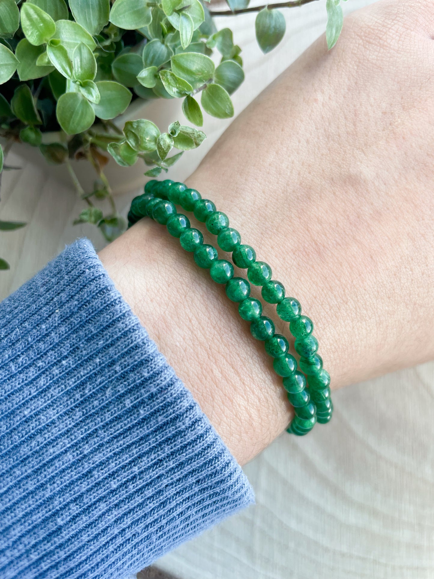 Sternaventurin Kugelarmband 4mm - Tansania