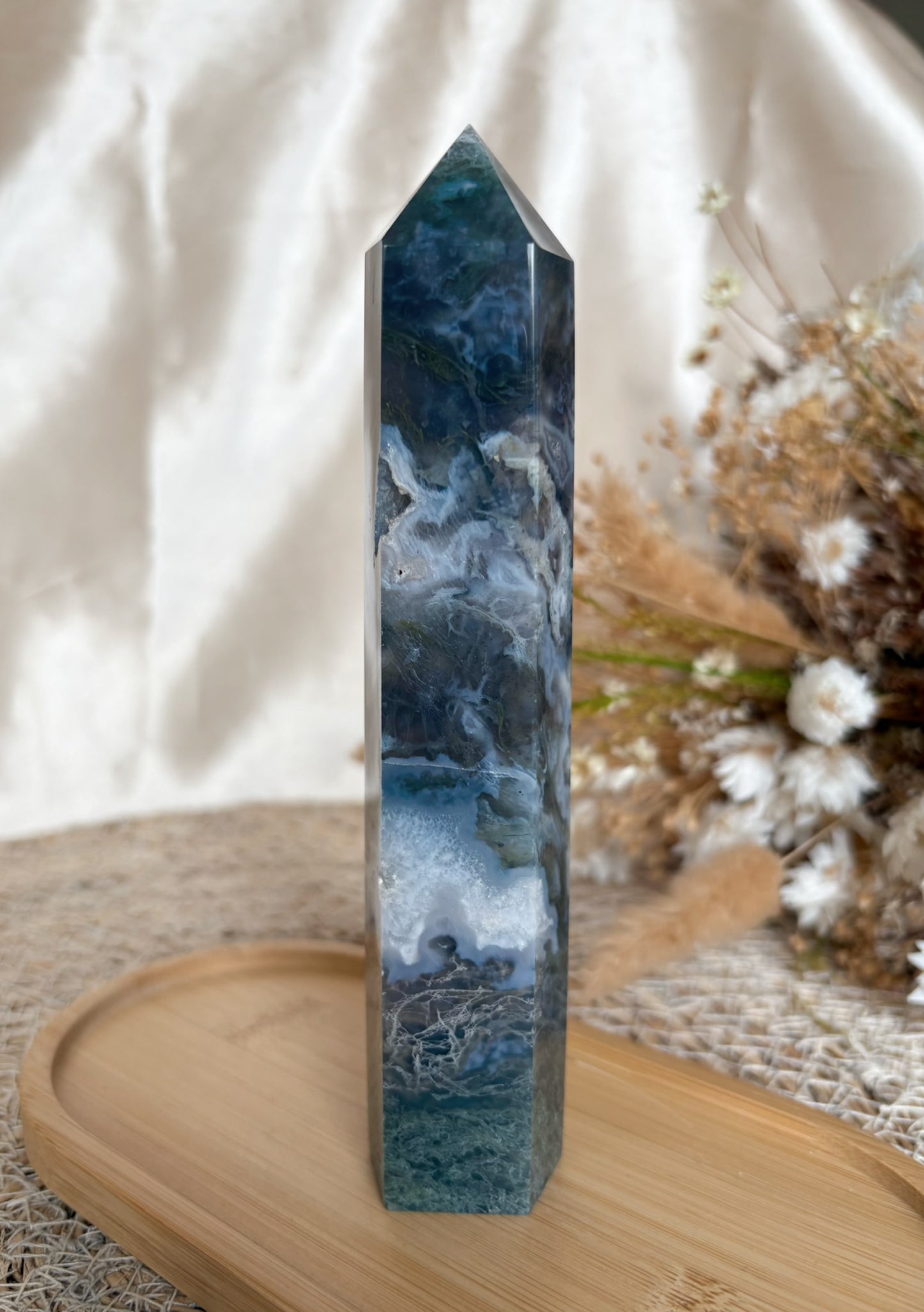 Druzy Moosachat Spitze Nr. 1