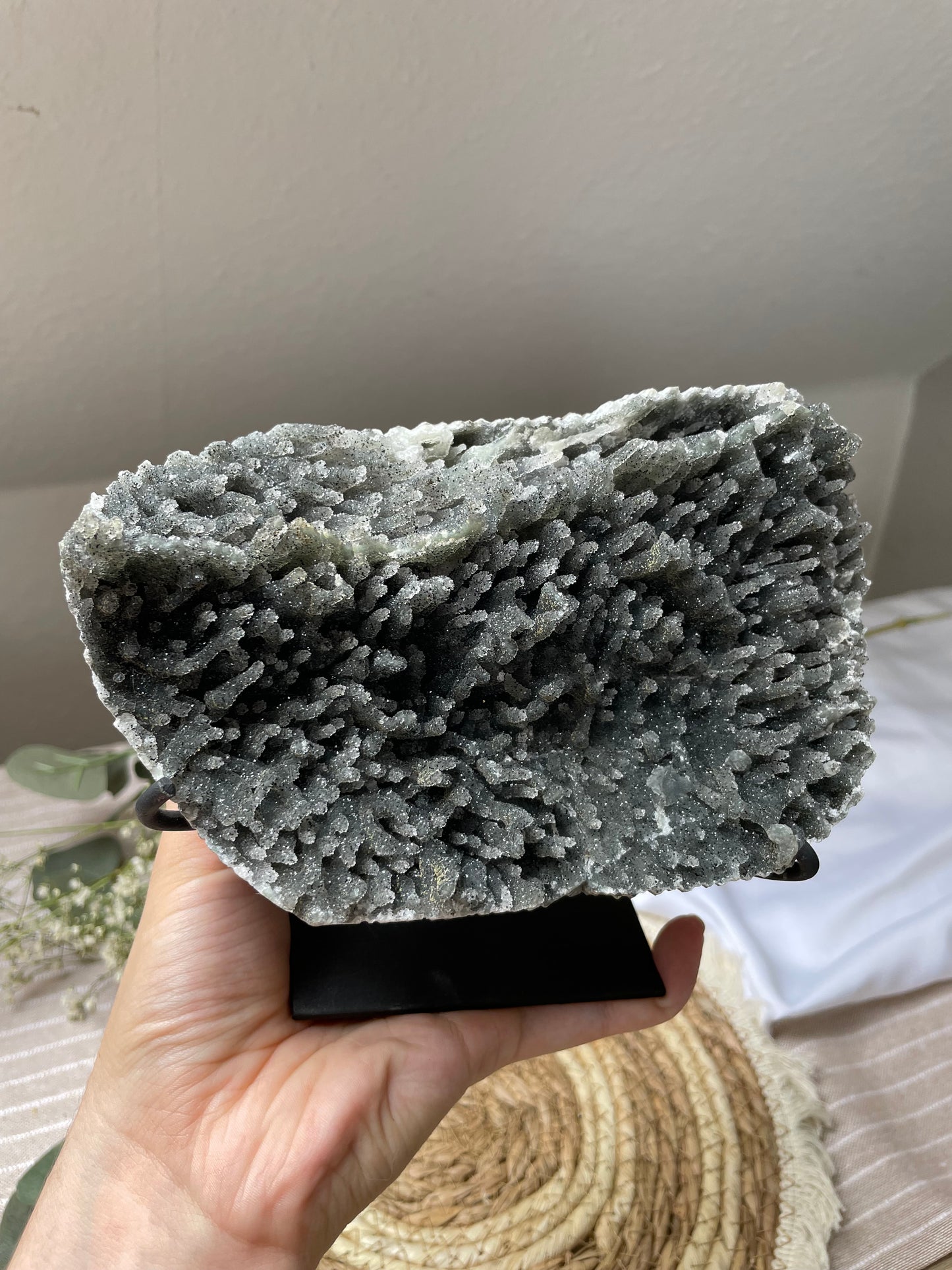 Schwarzes Uruguay Amethyst Cluster in Extra Qualität