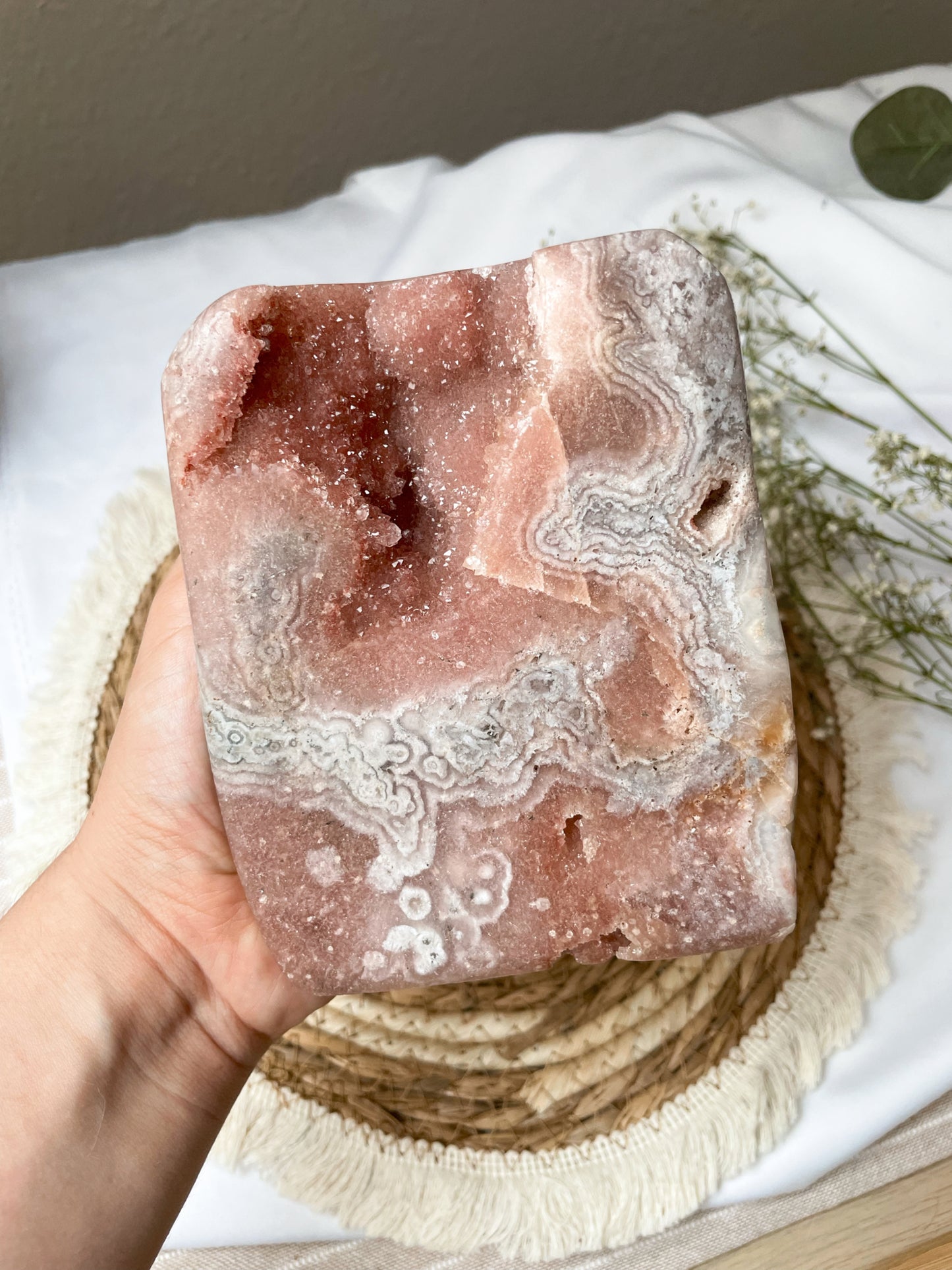XL Pink Amethyst Freiform, Extra Qualität