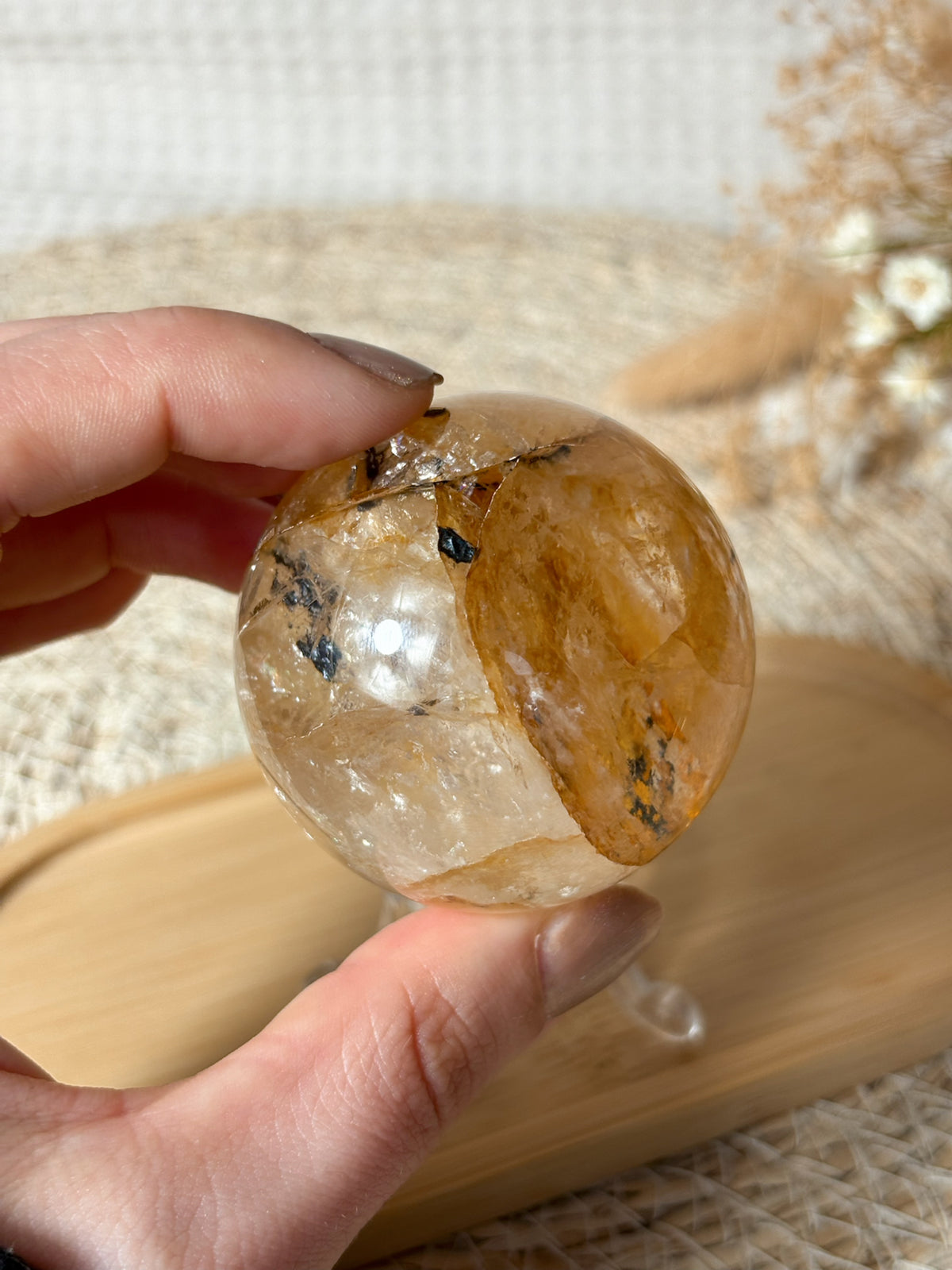 HQ Golden Healer Kugel mit Einschlüssen