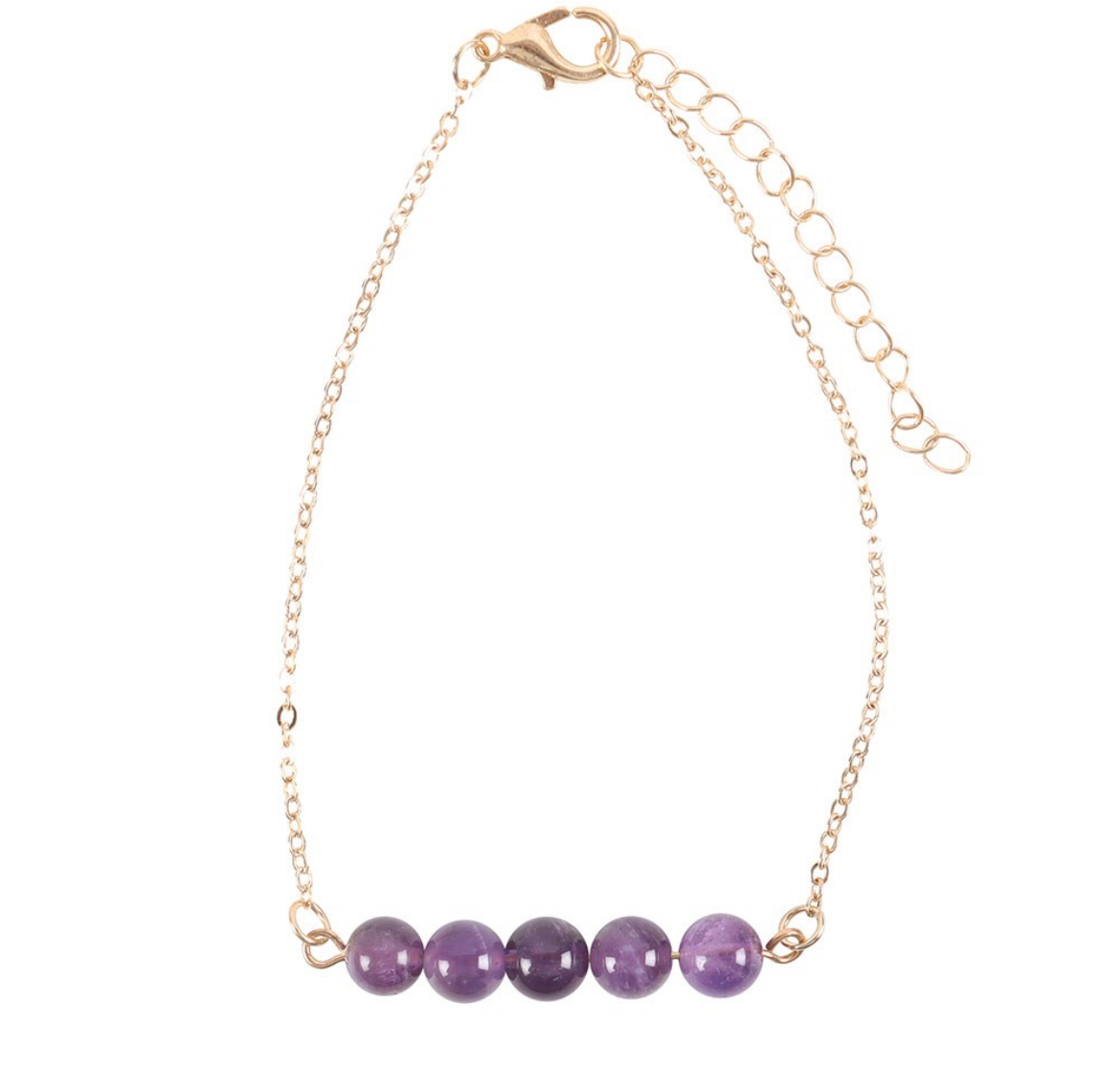 Amethyst Armband - größenverstellbar