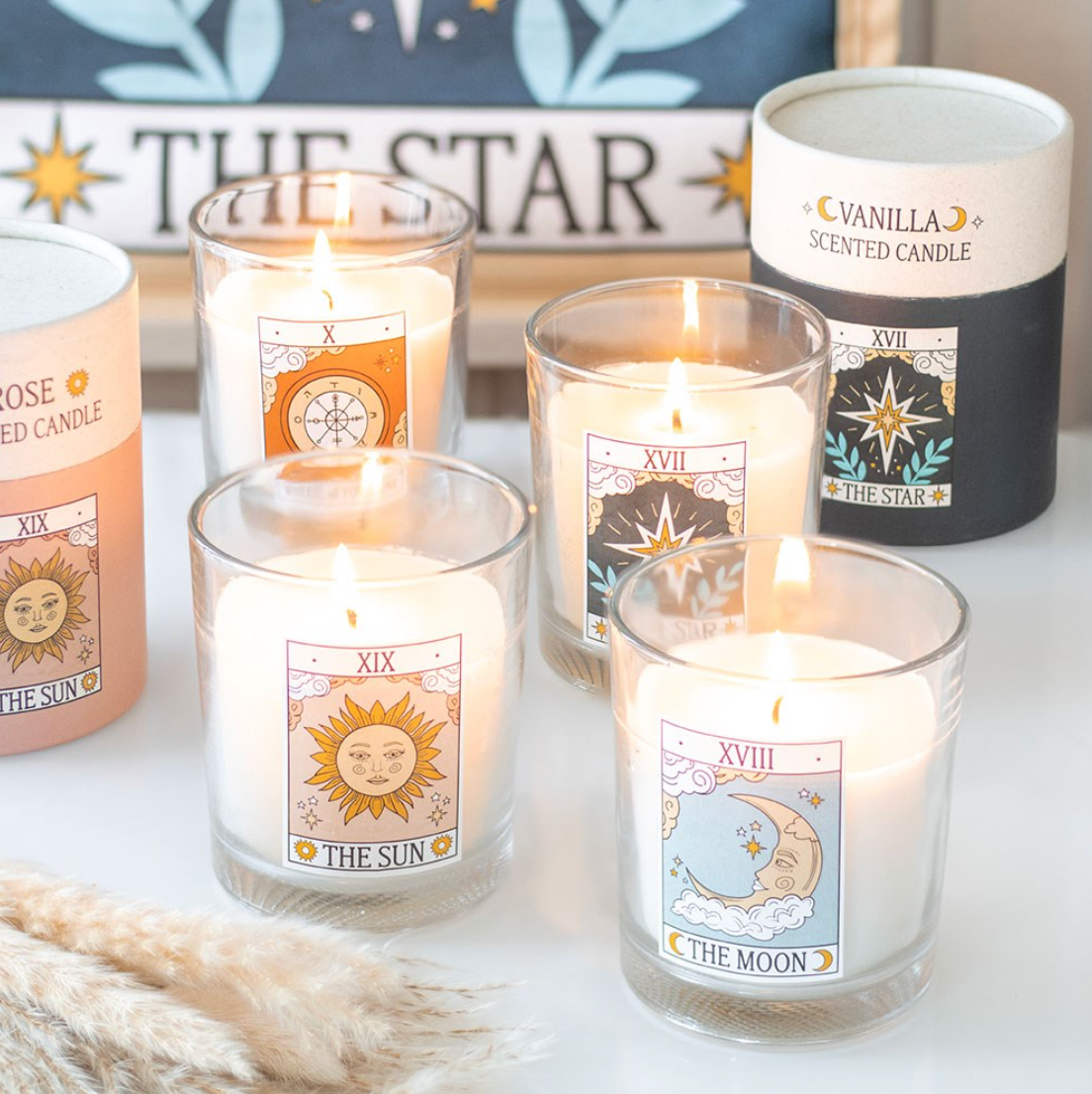 Kerze "The Sun" - Rose