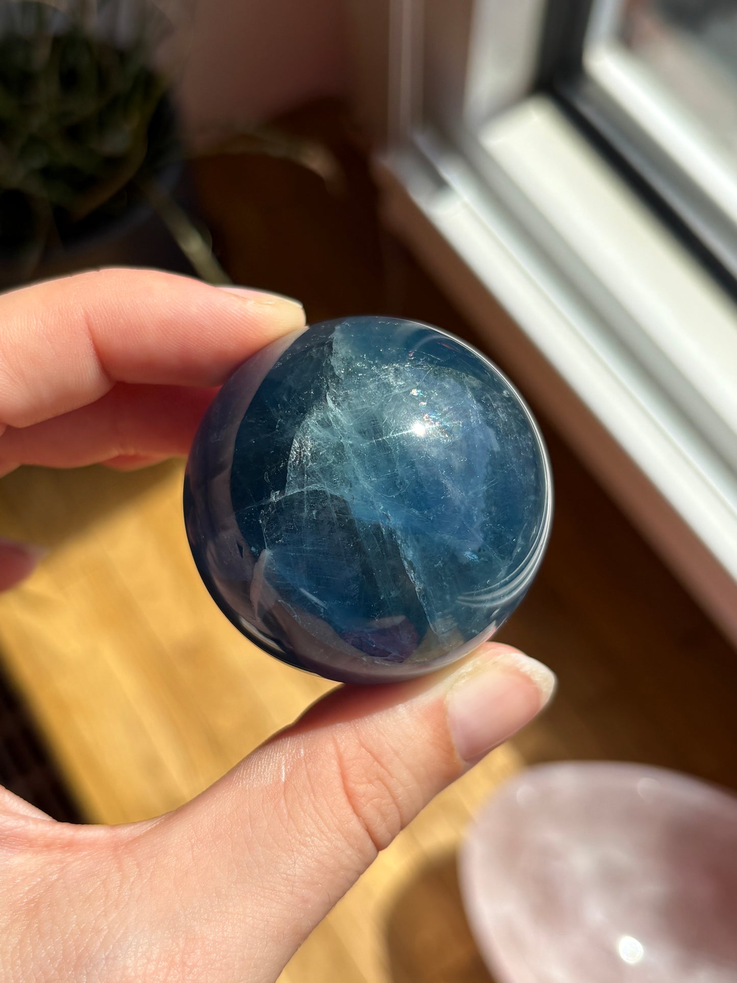 Blaue Fluorit Kugel BA48