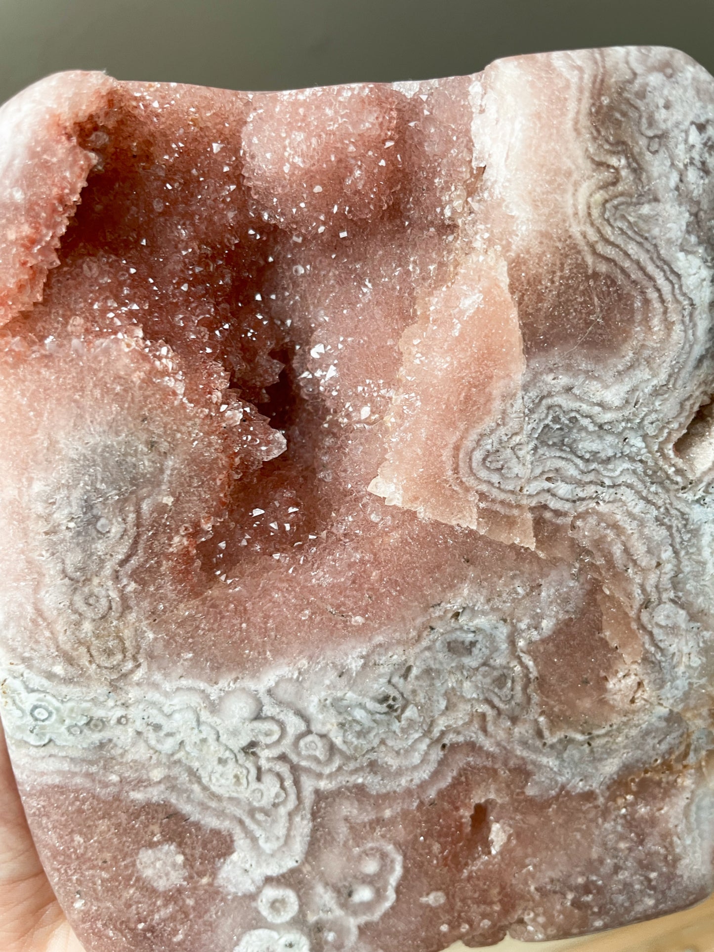 XL Pink Amethyst Freiform, Extra Qualität