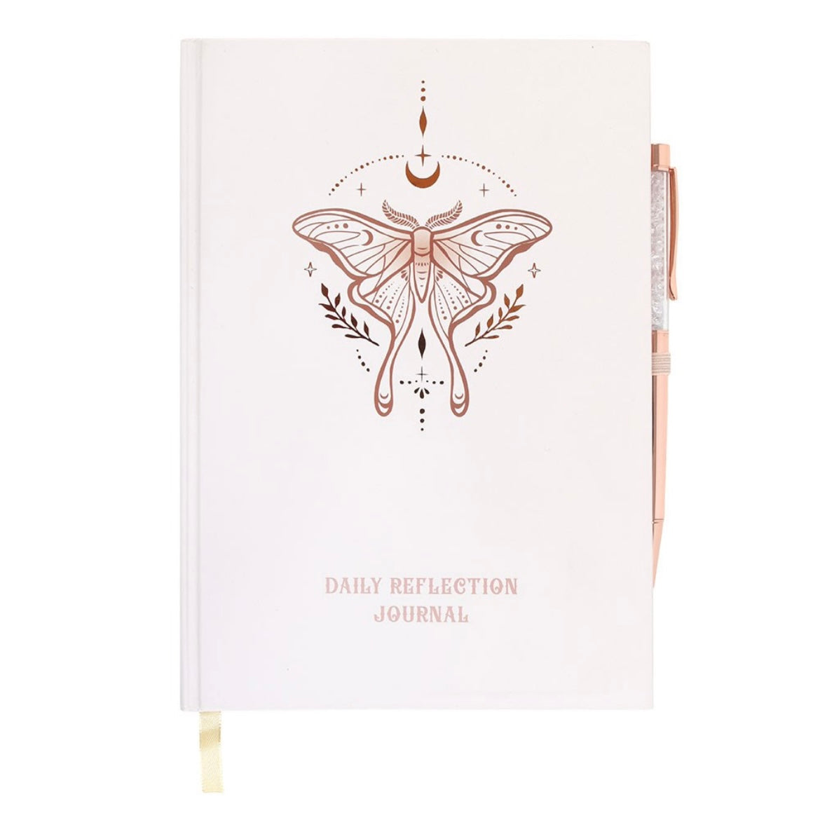Daily Reflection Journal mit Bergkristall-Stift ✨
