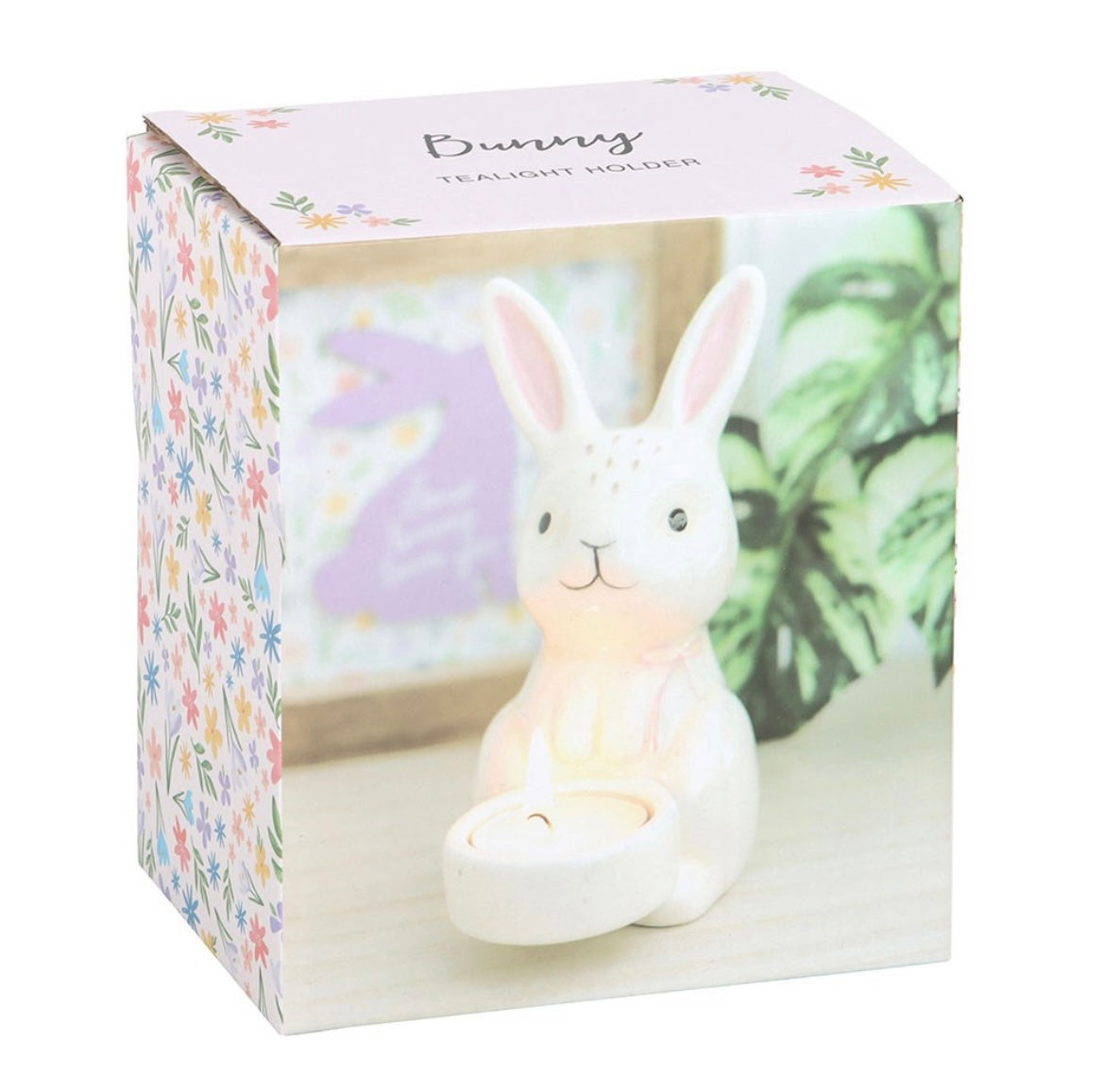 Süßer Hase 🐰 - Teelichthalter aus Keramik