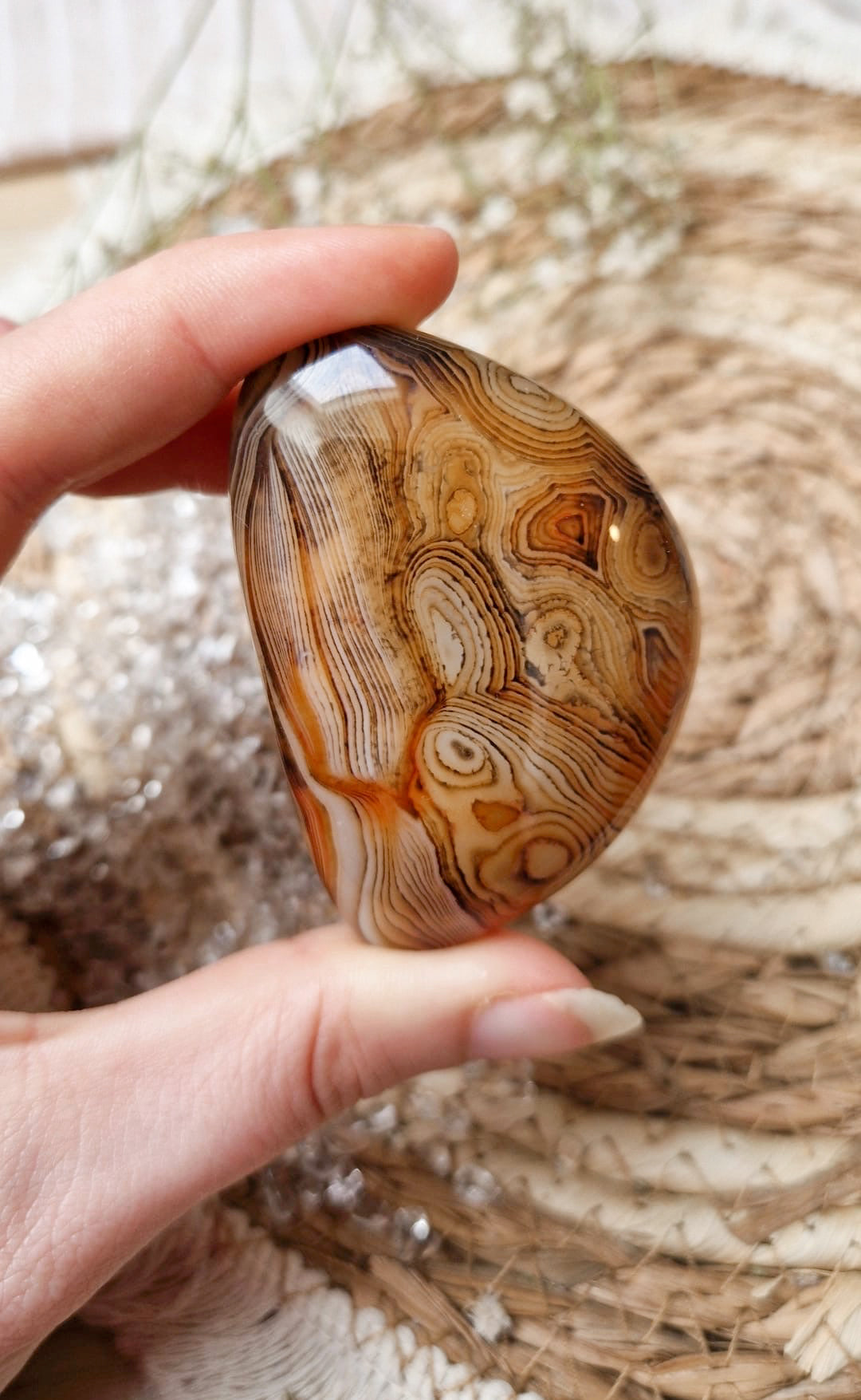 Karneol Achat Handstein Nr. 5