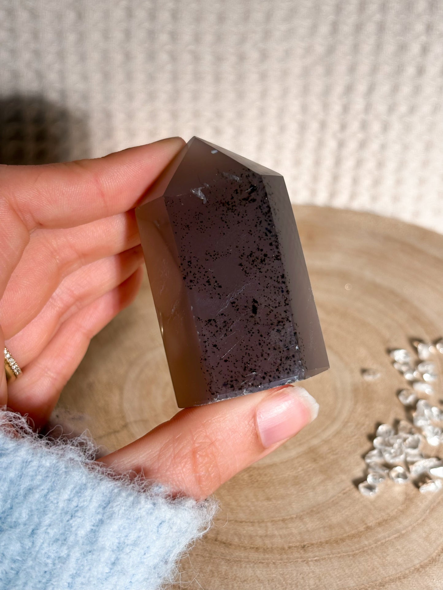 Druzy Achat Spitze D20