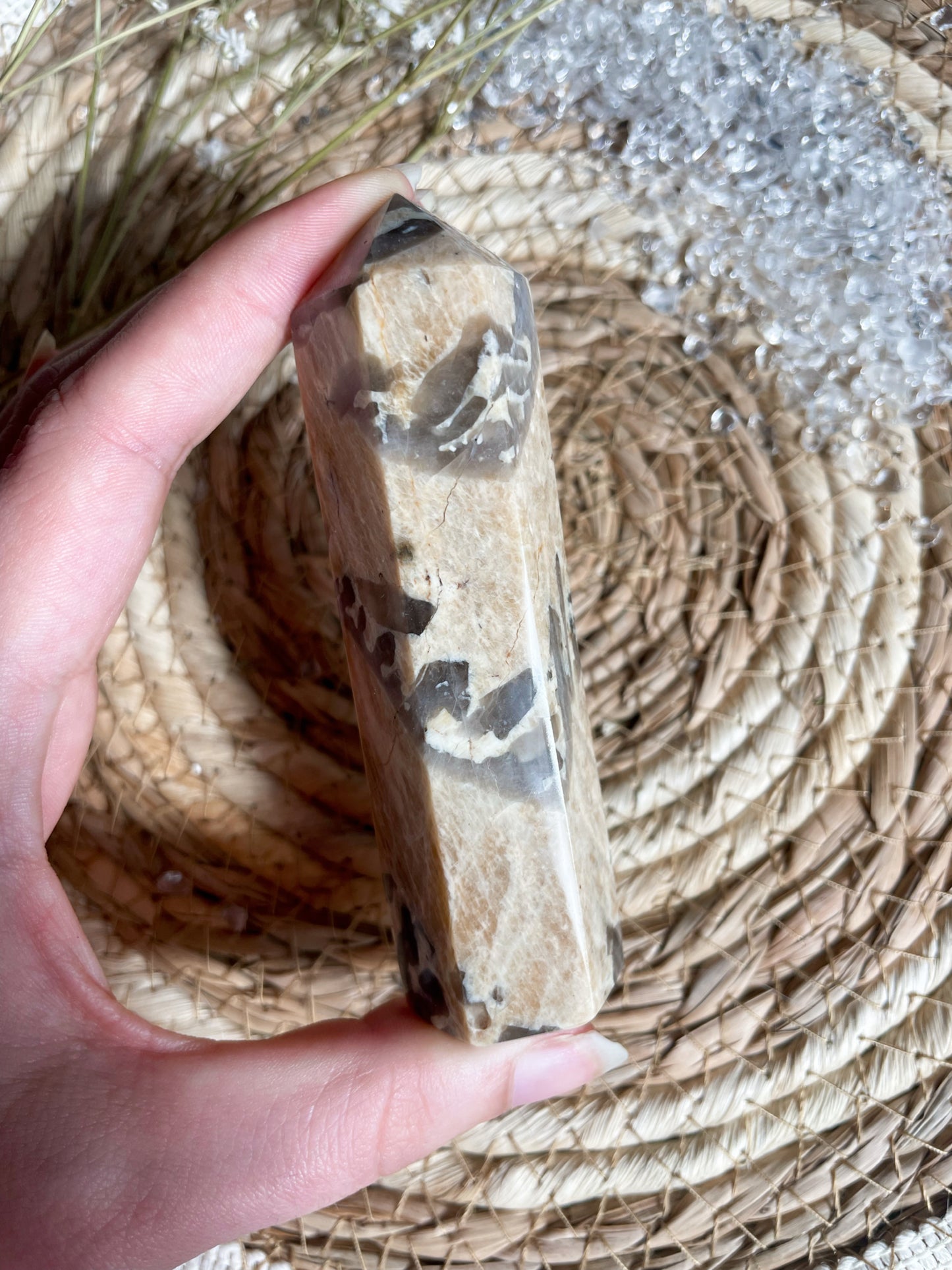 Zebra Feldspat Obelisk