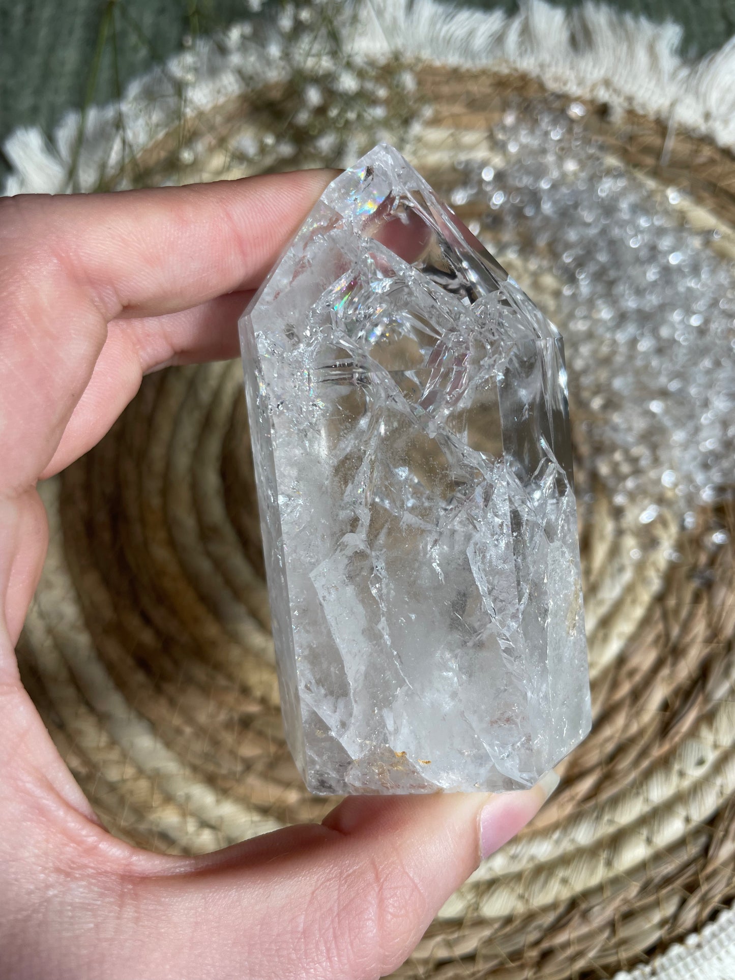 Crackle Quartz Bergkristall Nr. 6