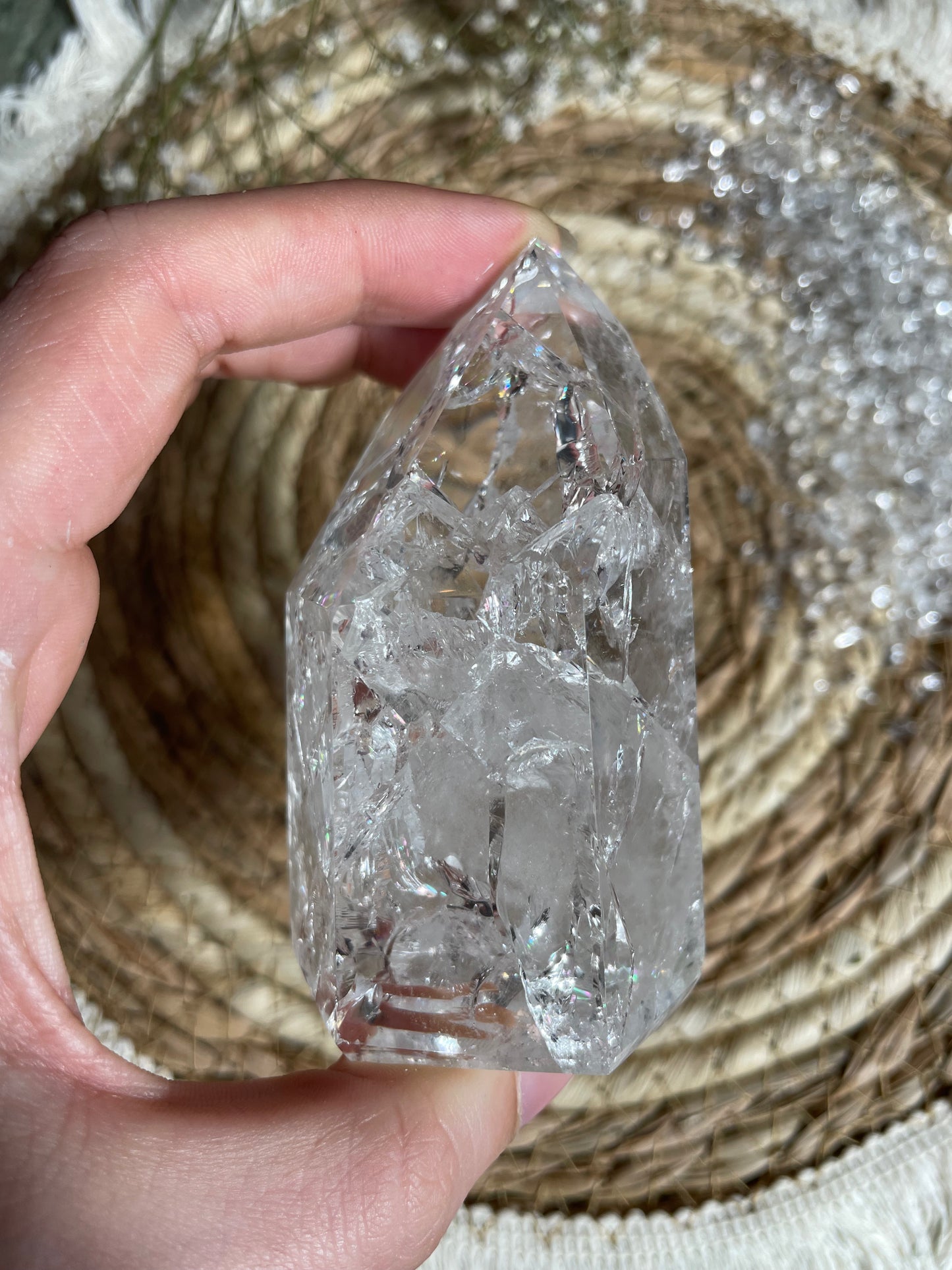 Crackle Quartz Bergkristall Nr. 4