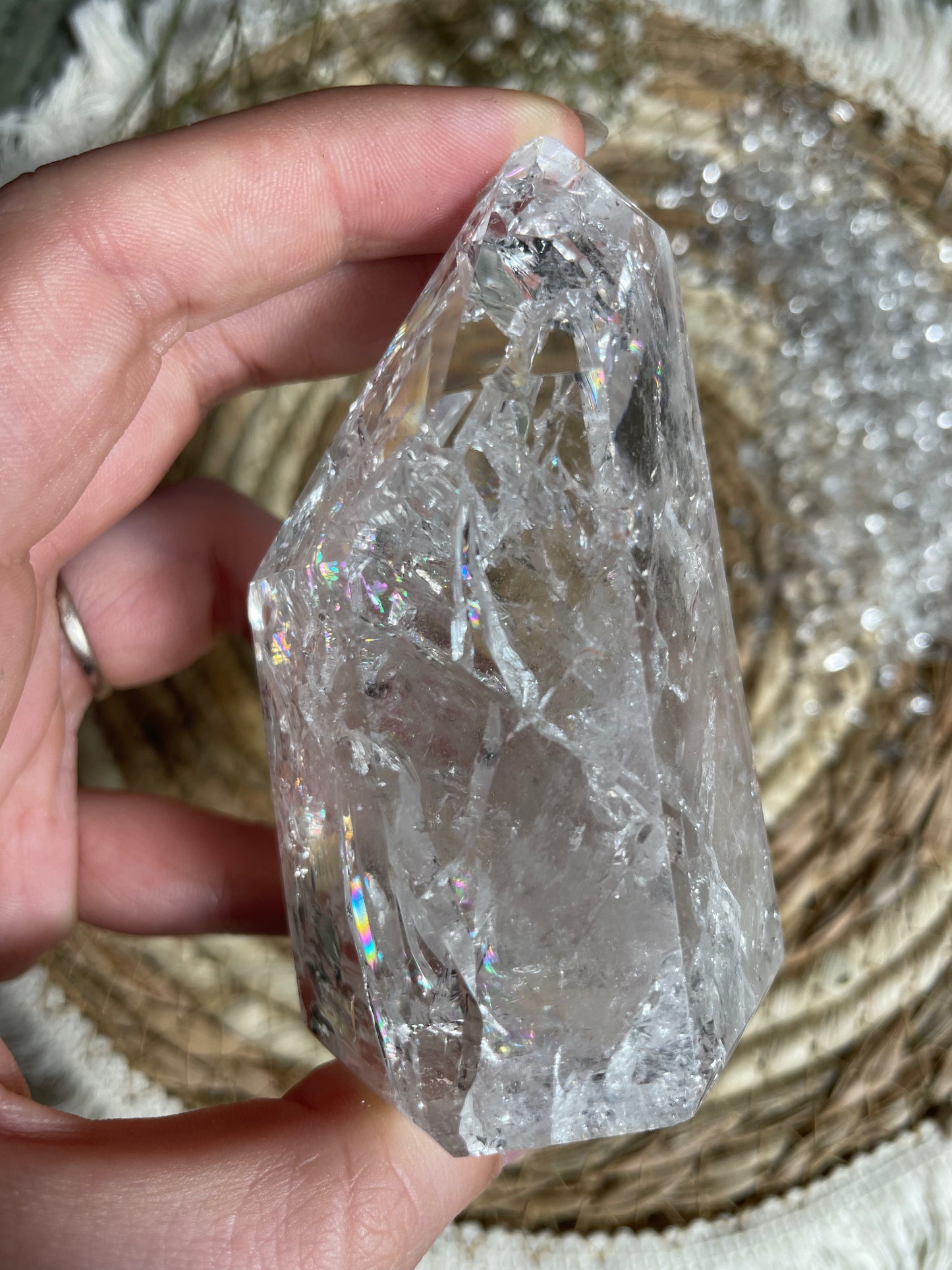 Crackle Quartz Bergkristall Nr. 4
