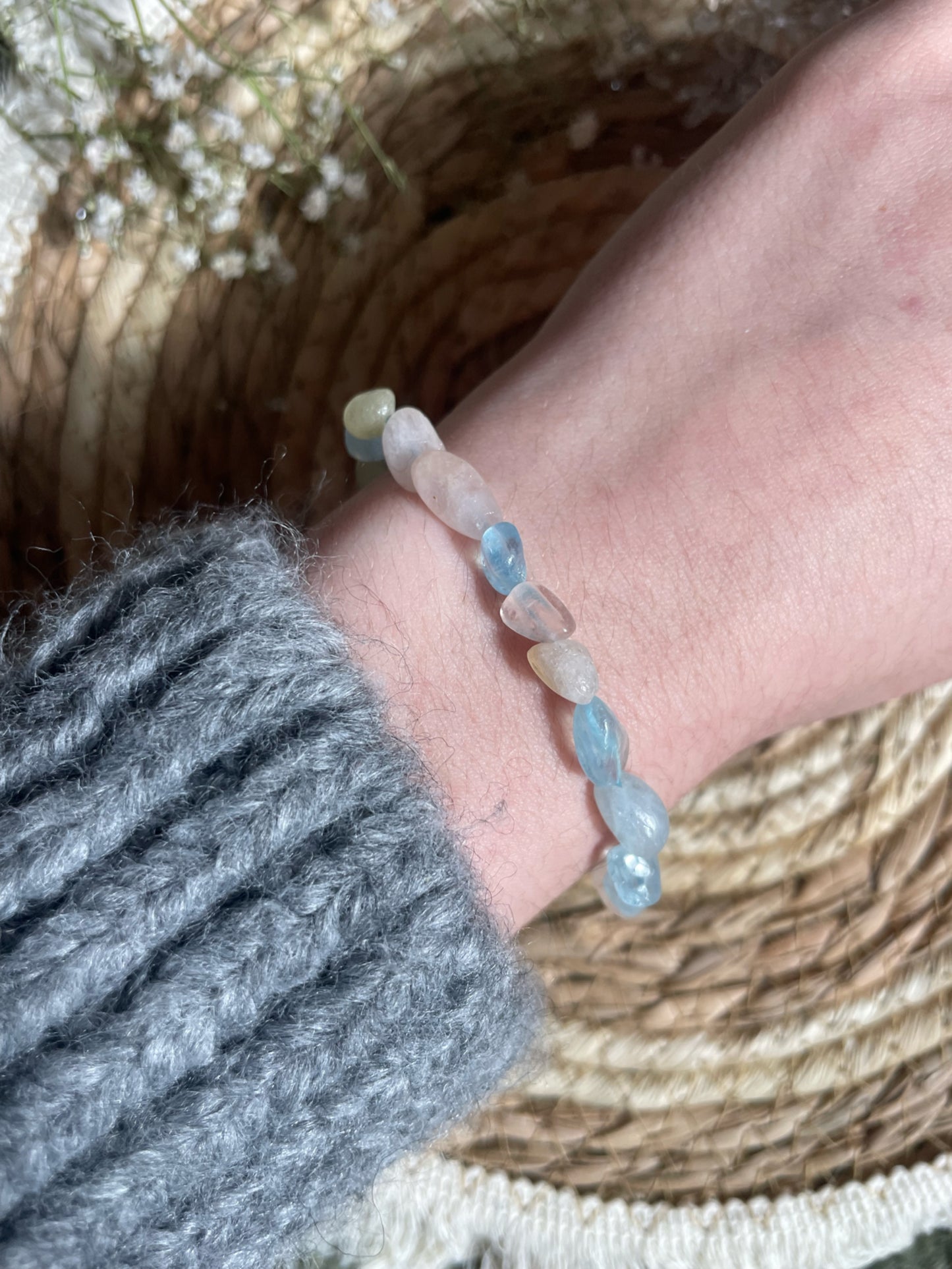 Beryll Nuggetarmband