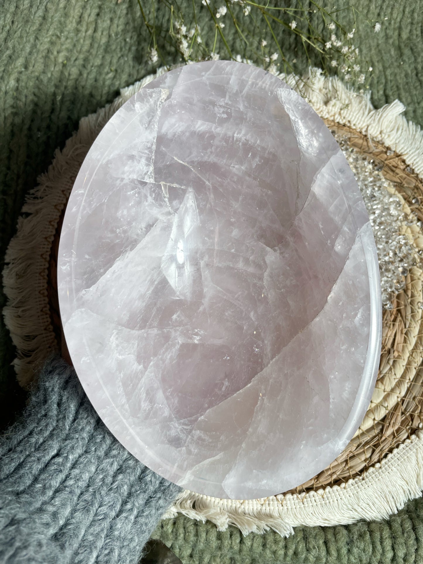 Rosenquarz Schale 🤍