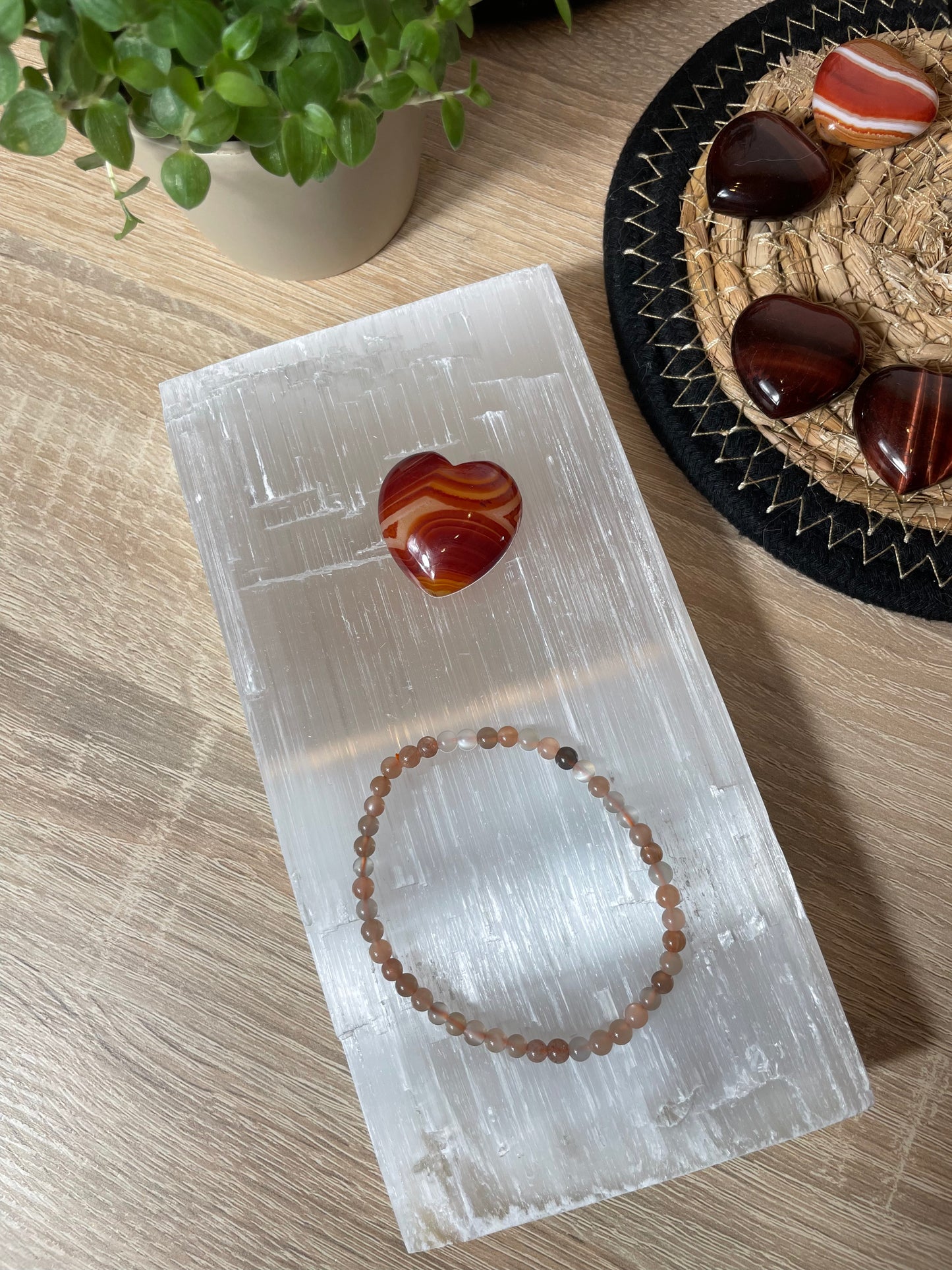 Selenit Platte zum Aufladen von Kristallen