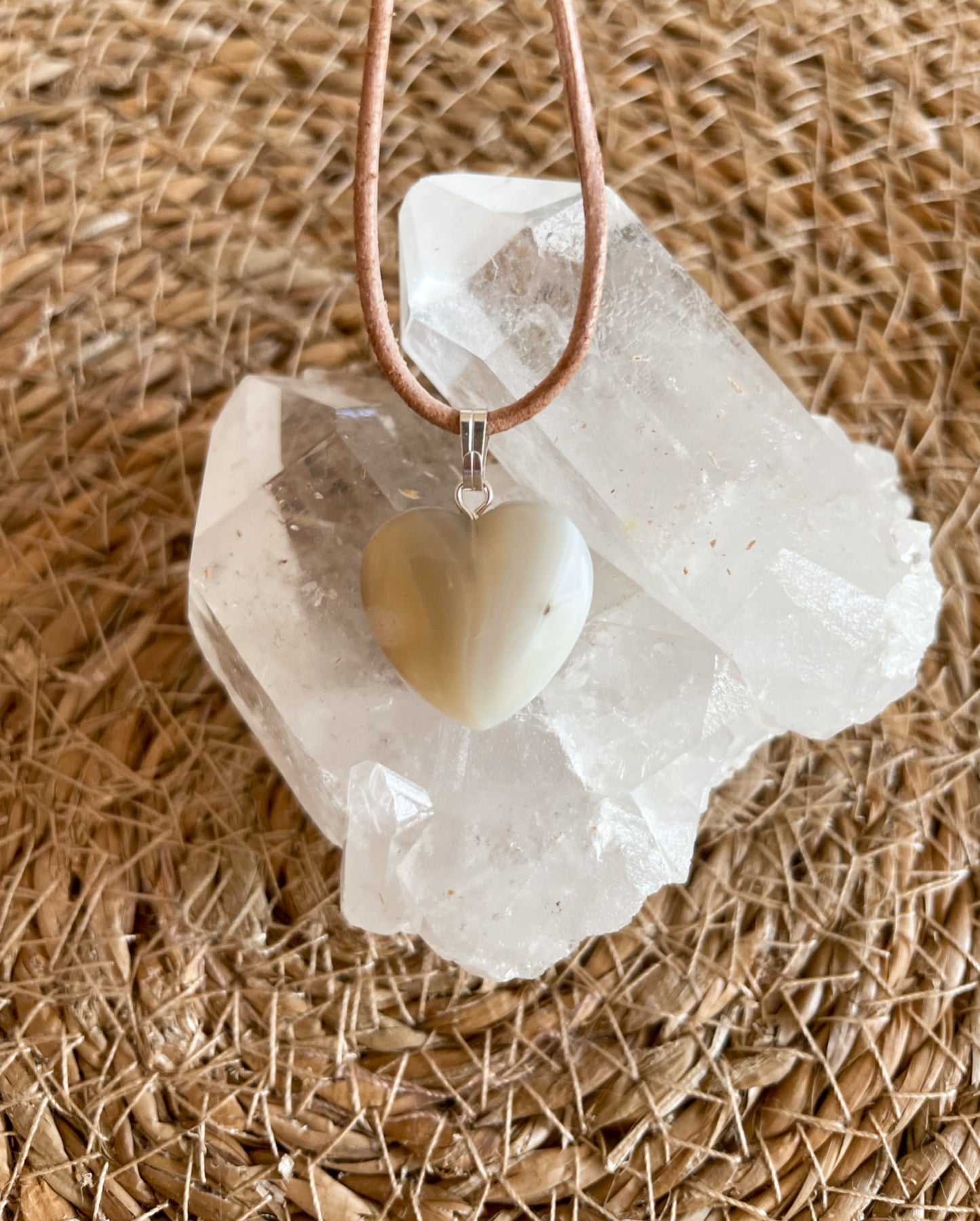 Botswana Achat Herz Anhänger Nr. 2