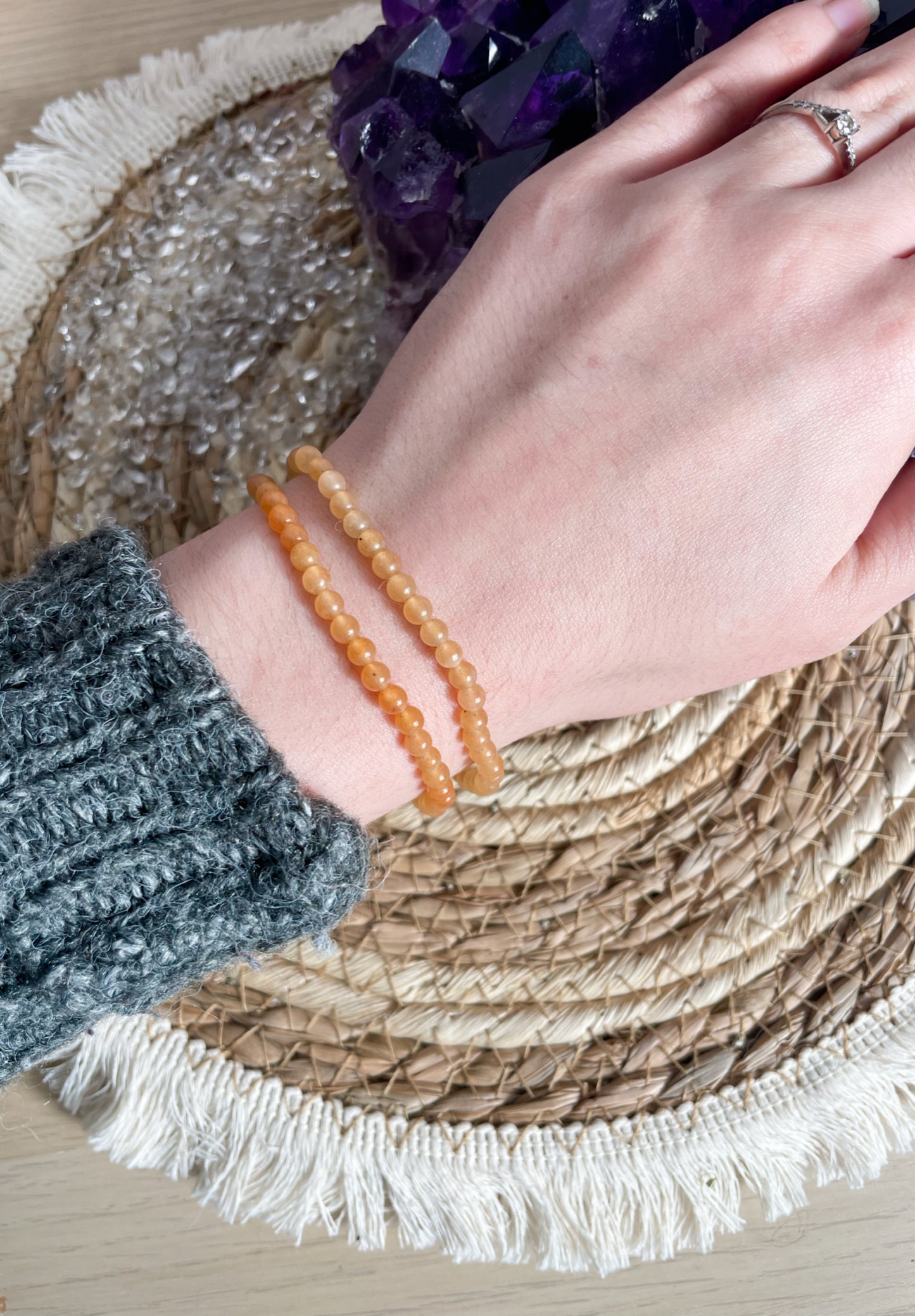 Aventurin orange Armband 4mm
