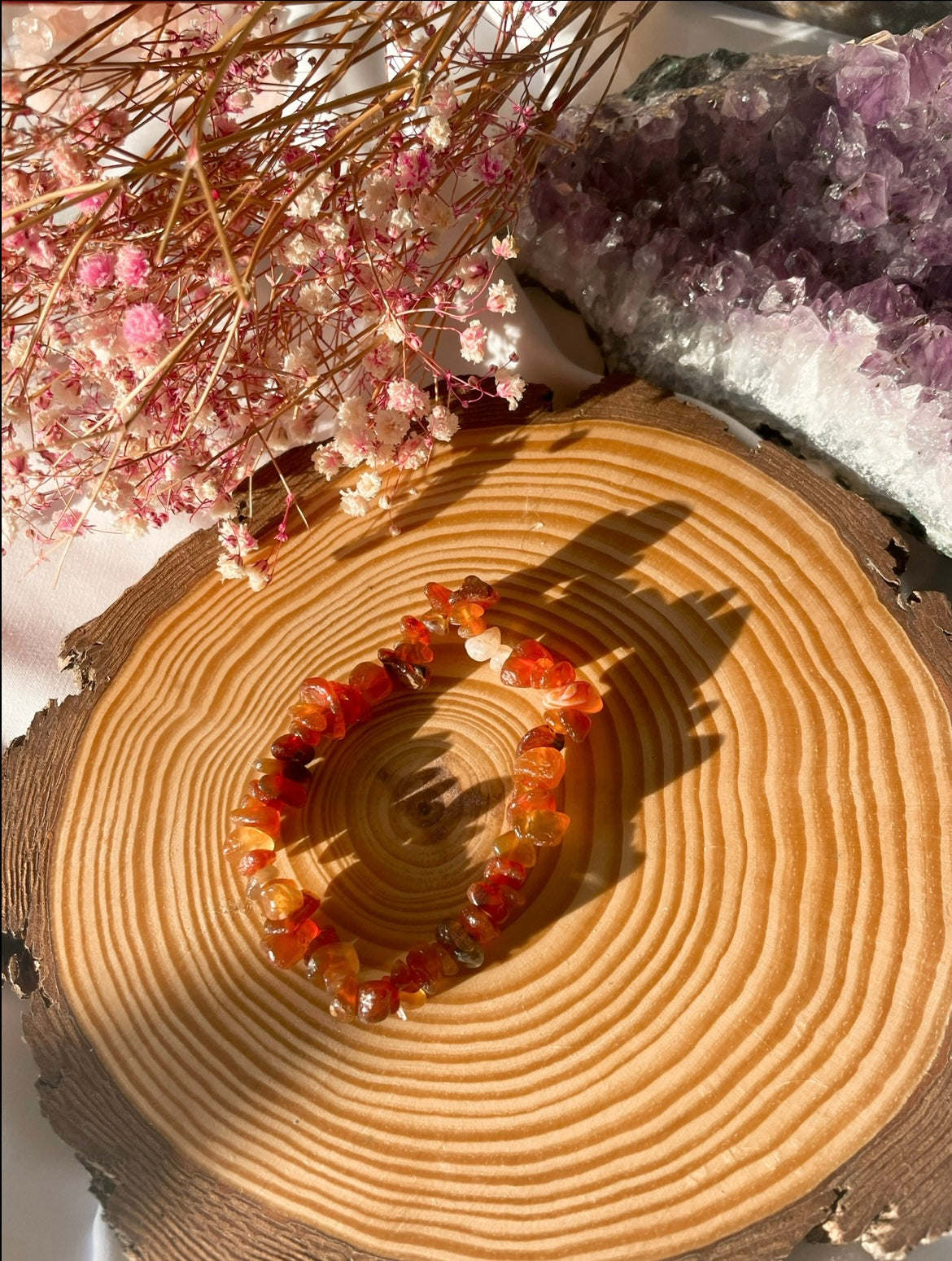 Karneol Splitterarmband