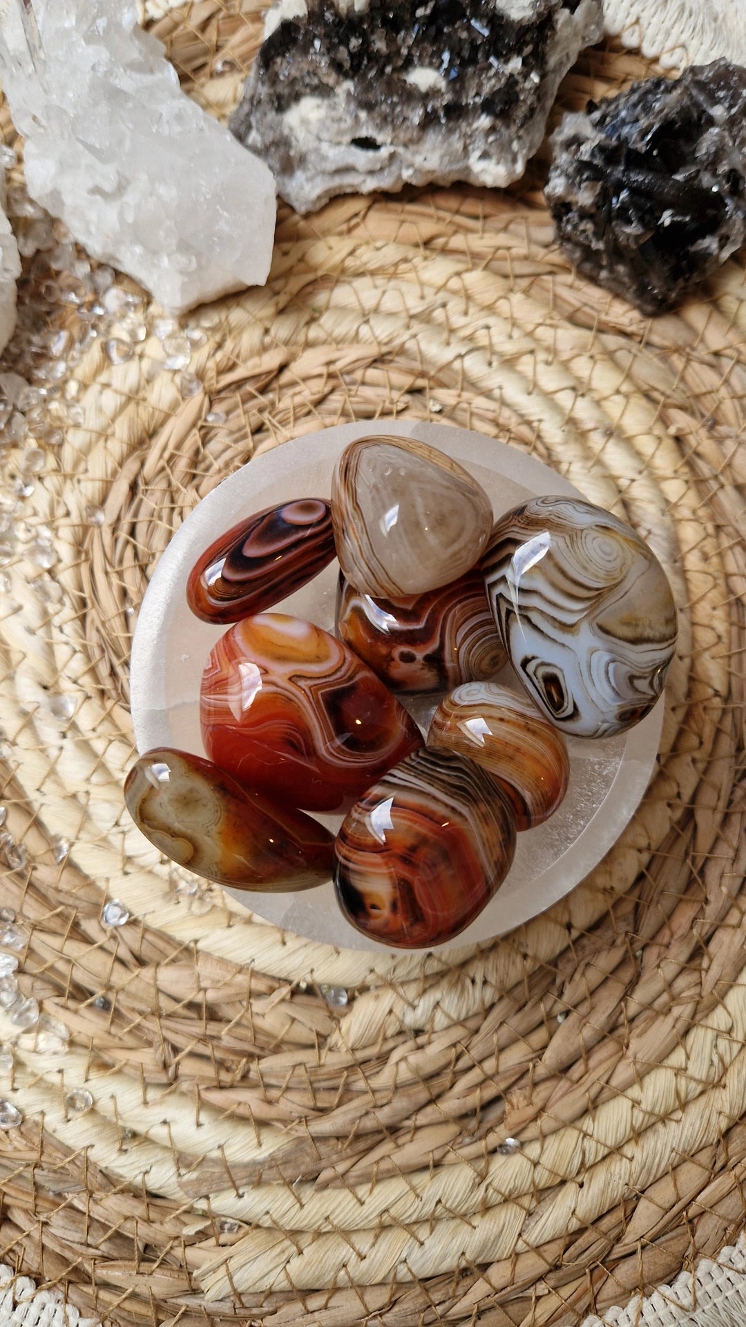 Streifenachat Trommelsteine