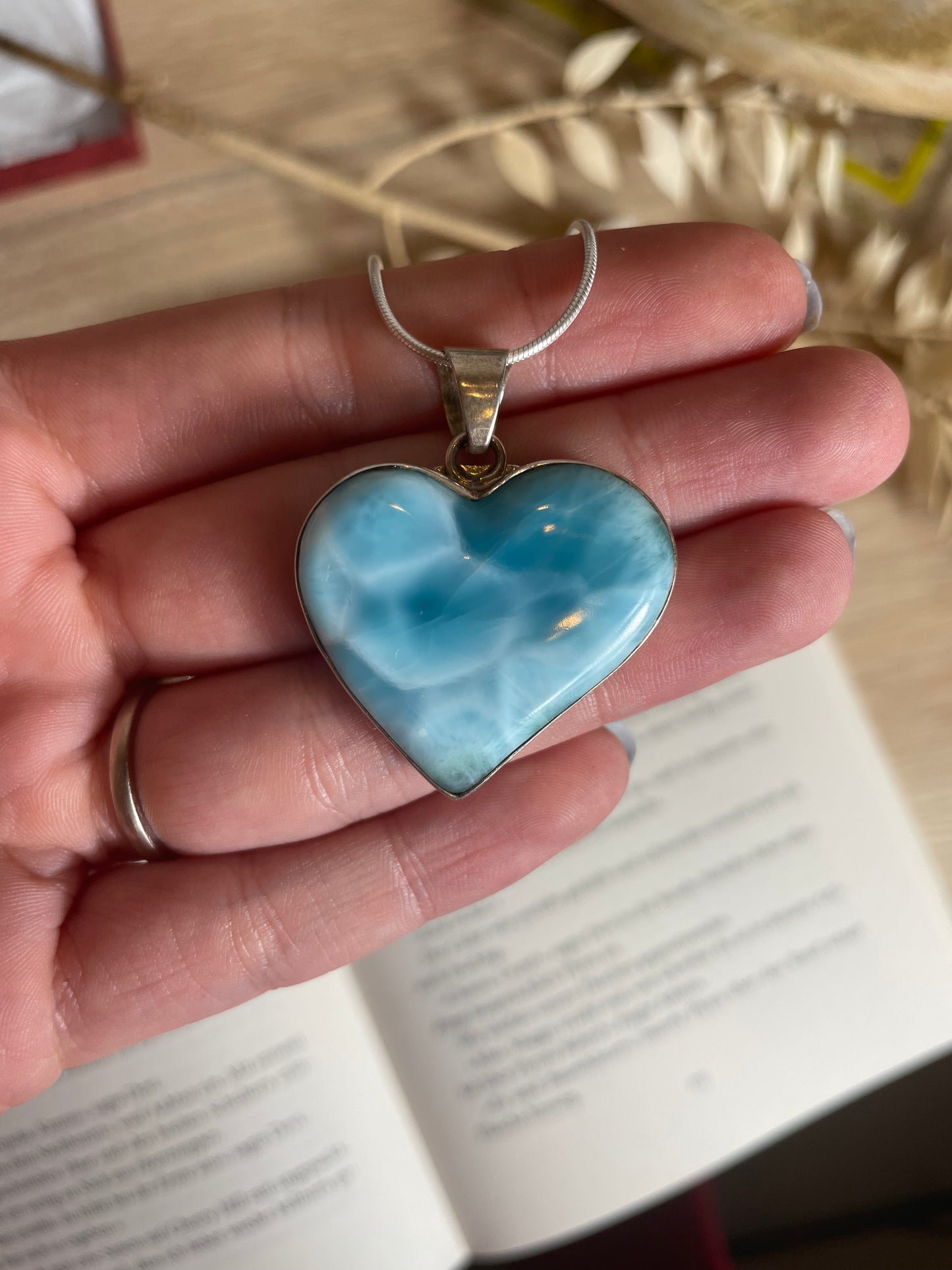 Larimar Anhänger für Kette