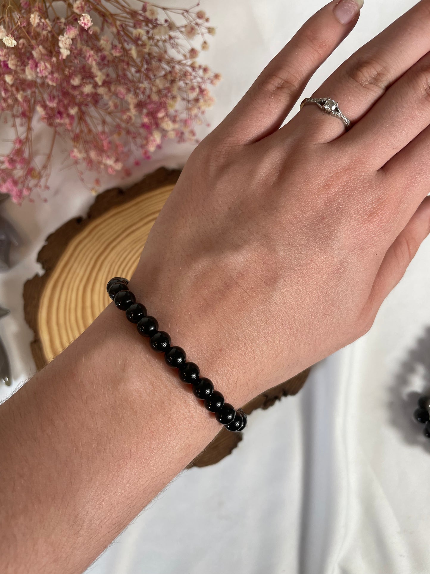 Schörl Kugelarmband