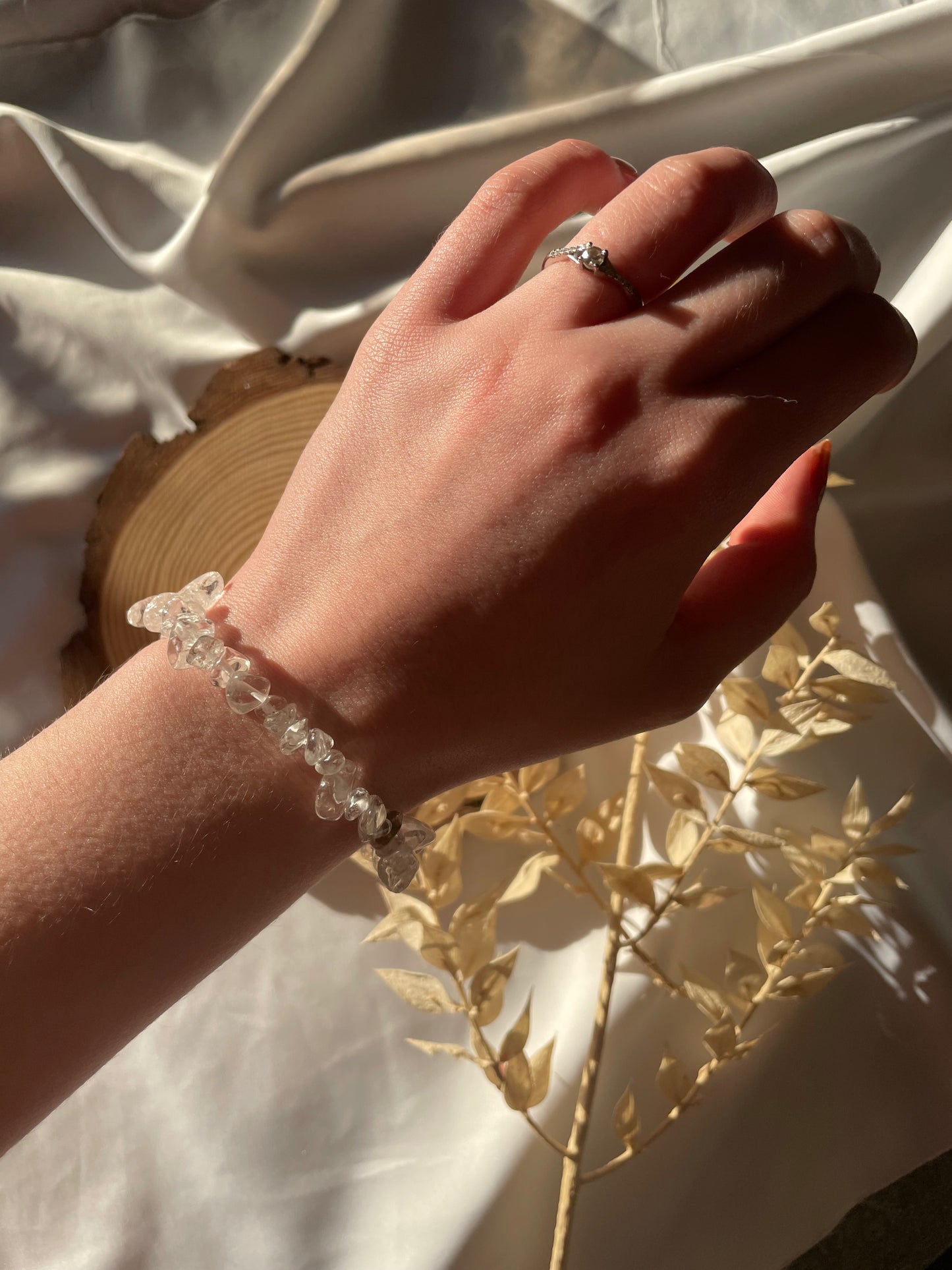 Bergkristall Splitterarmband