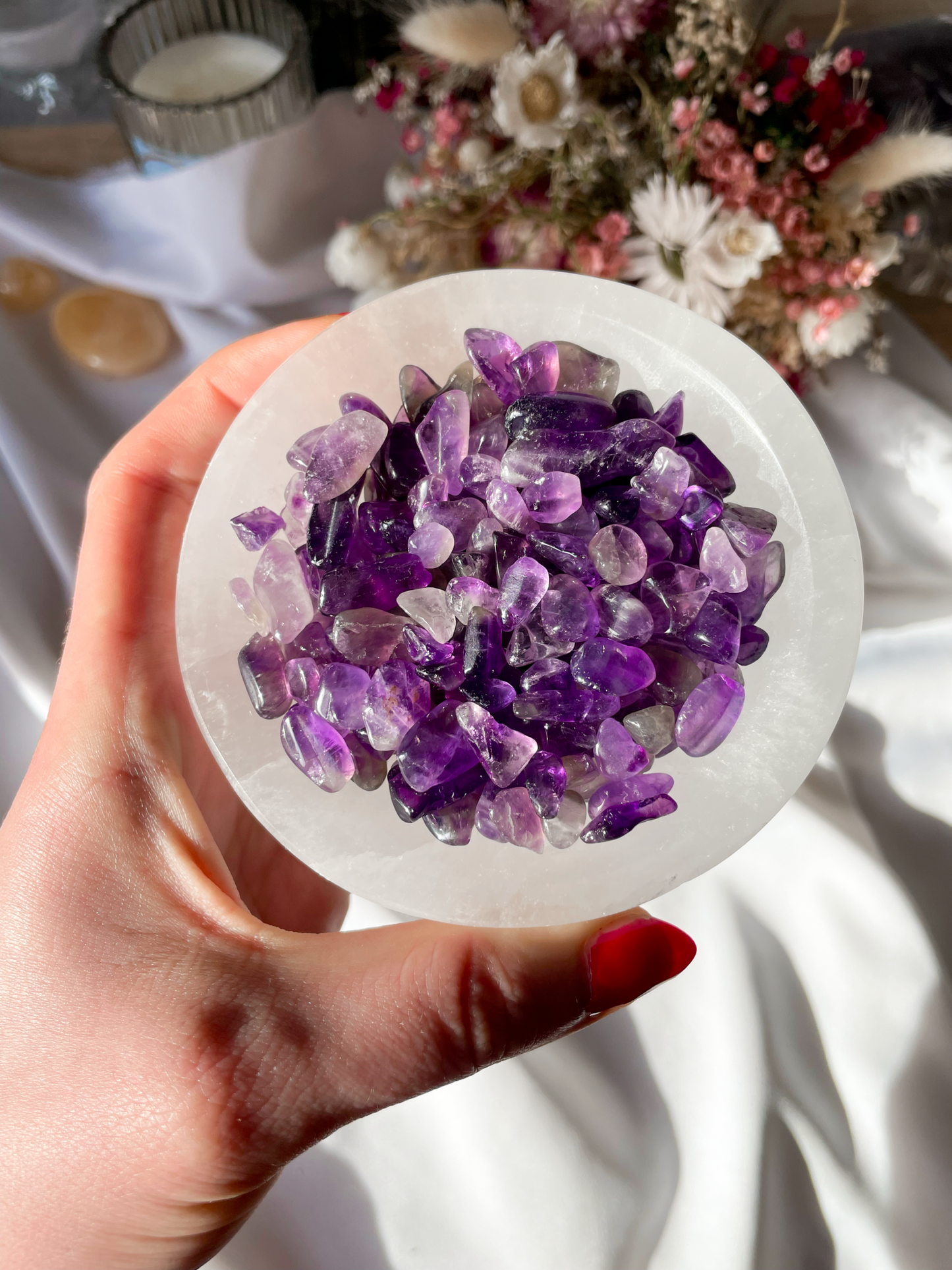 Amethyst Ladesteine | Amethyst Kristall Chips