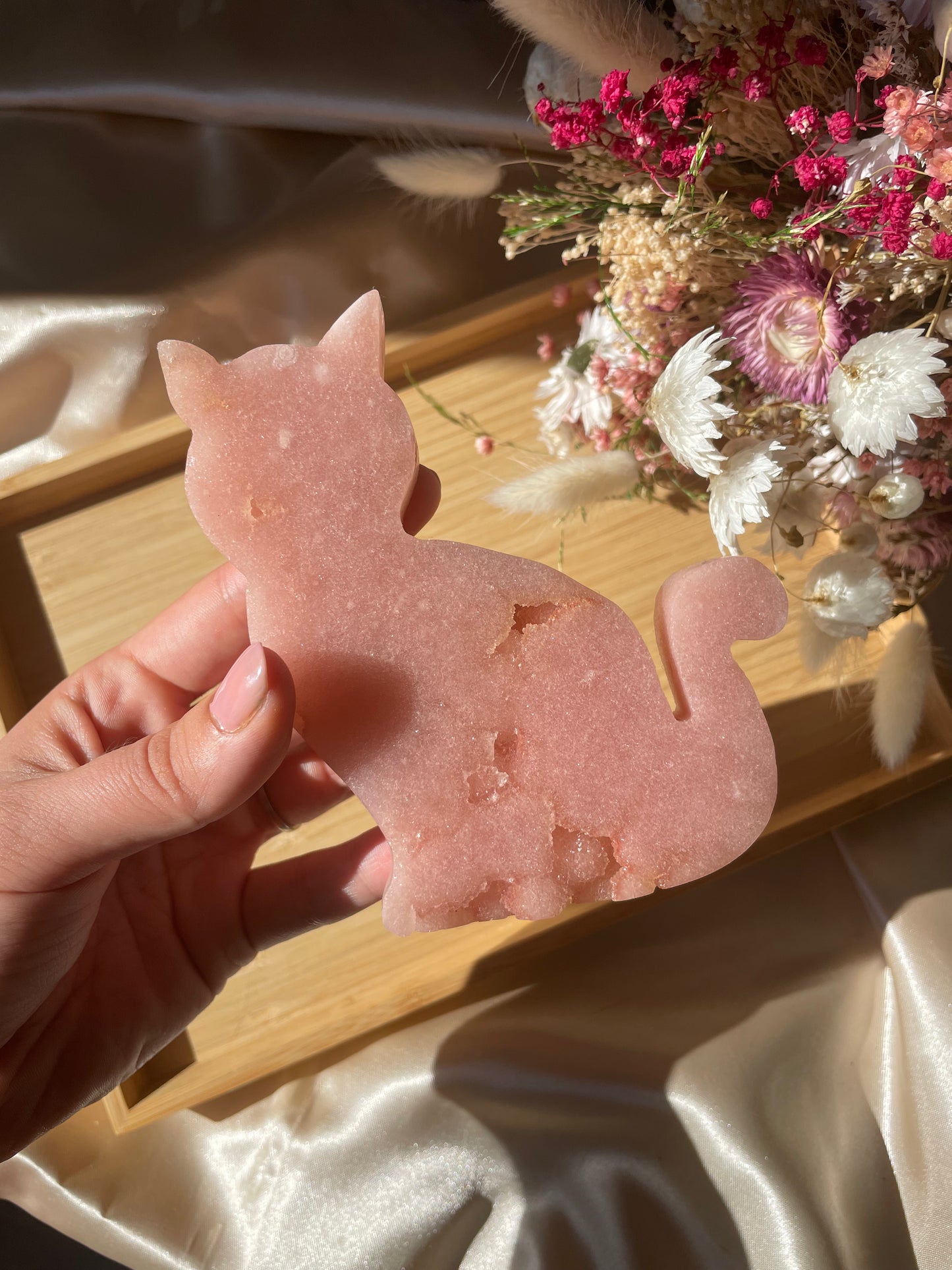 Pink Amethyst Katze Nr. 4
