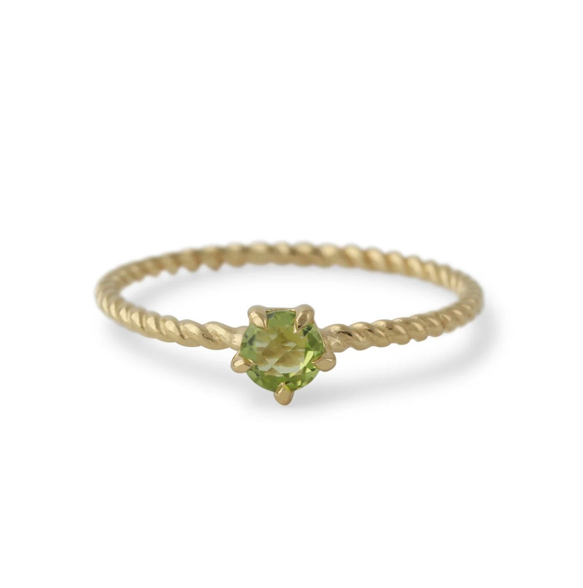 Peridot Ring - vergoldet