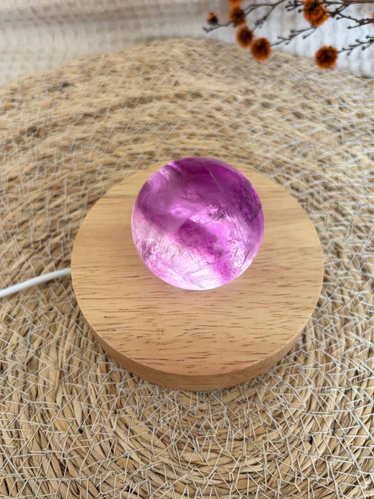 Lila Fluorit Kugel LM44