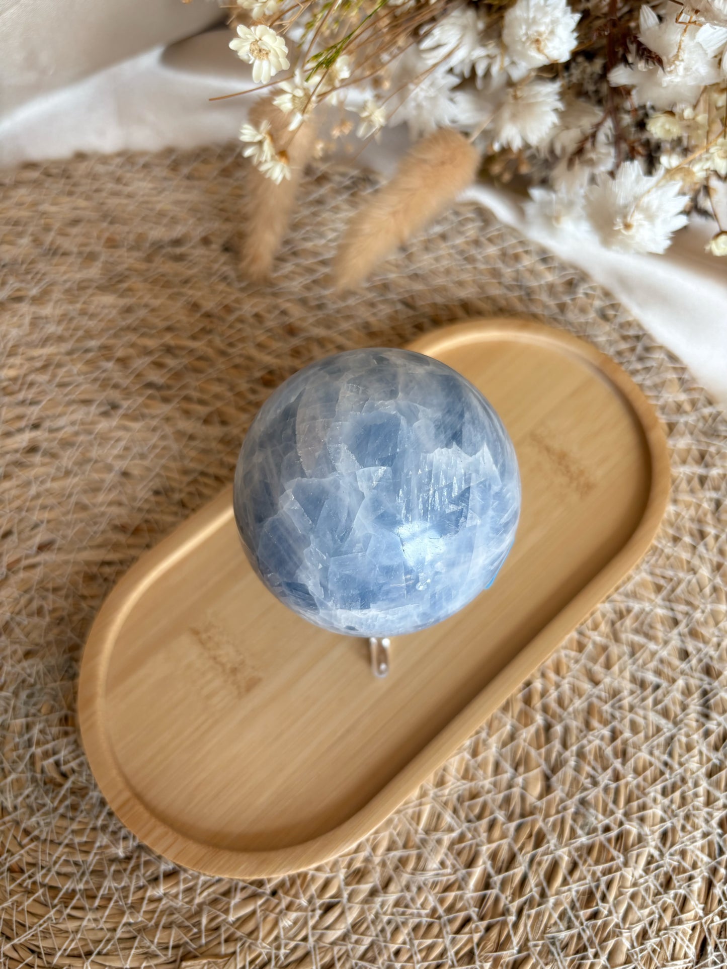Blaue Calcit Kugel Nr. 3 - High Quality