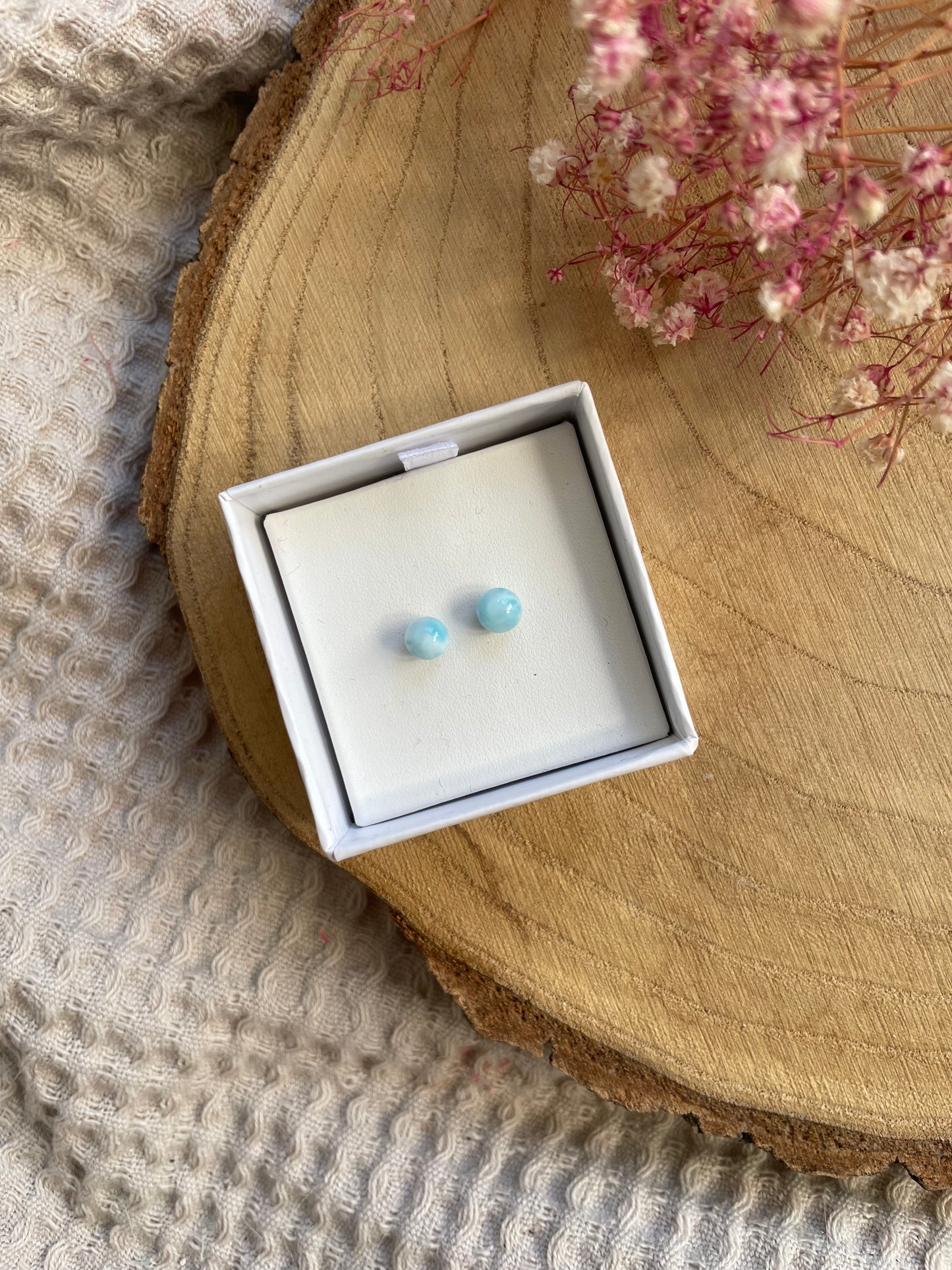 Larimar Ohrstecker Nr. 3