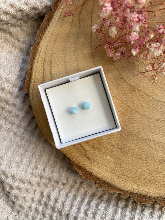 Larimar Ohrstecker Nr. 3