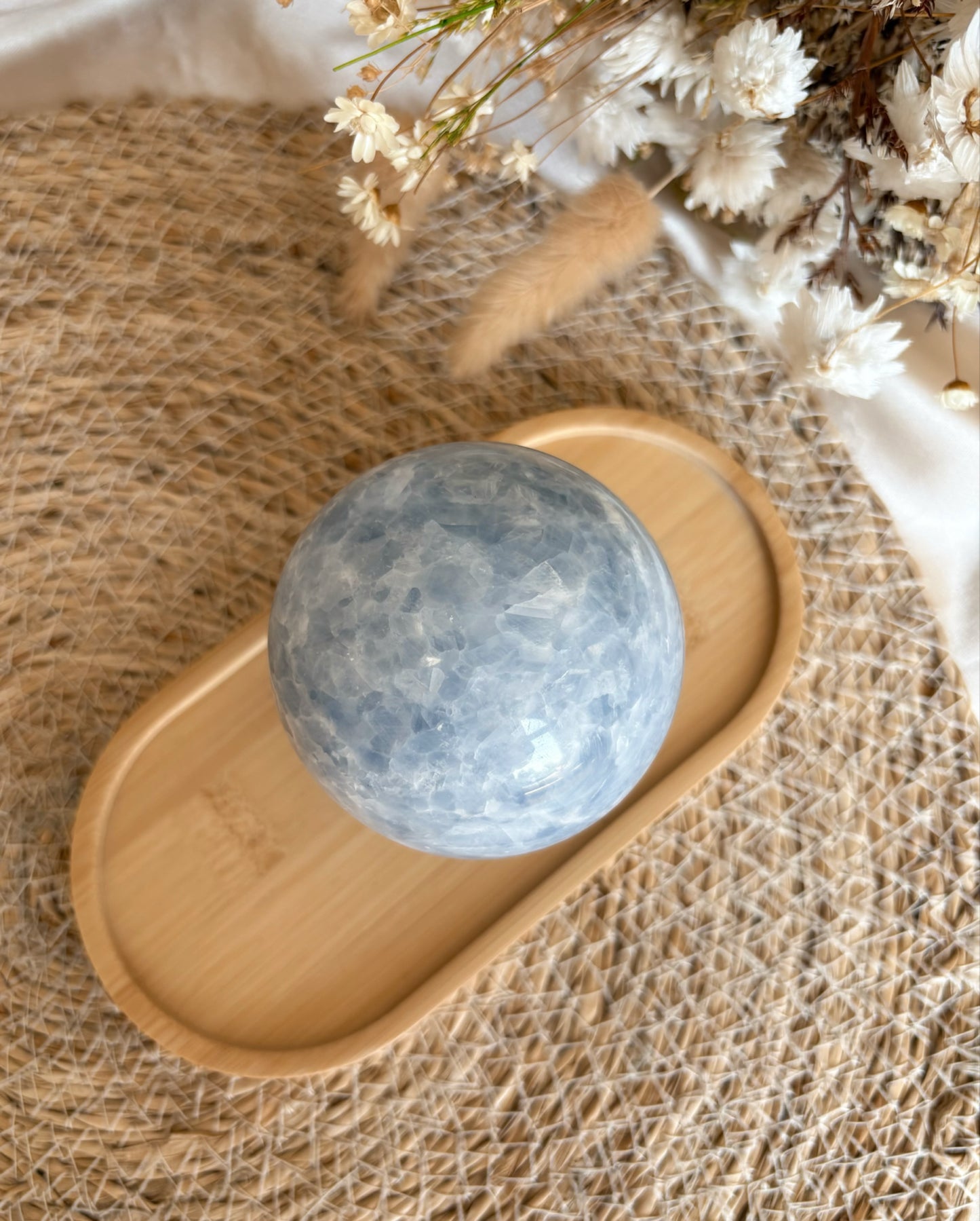 Blaue Calcit Kugel Nr. 1 - High Quality