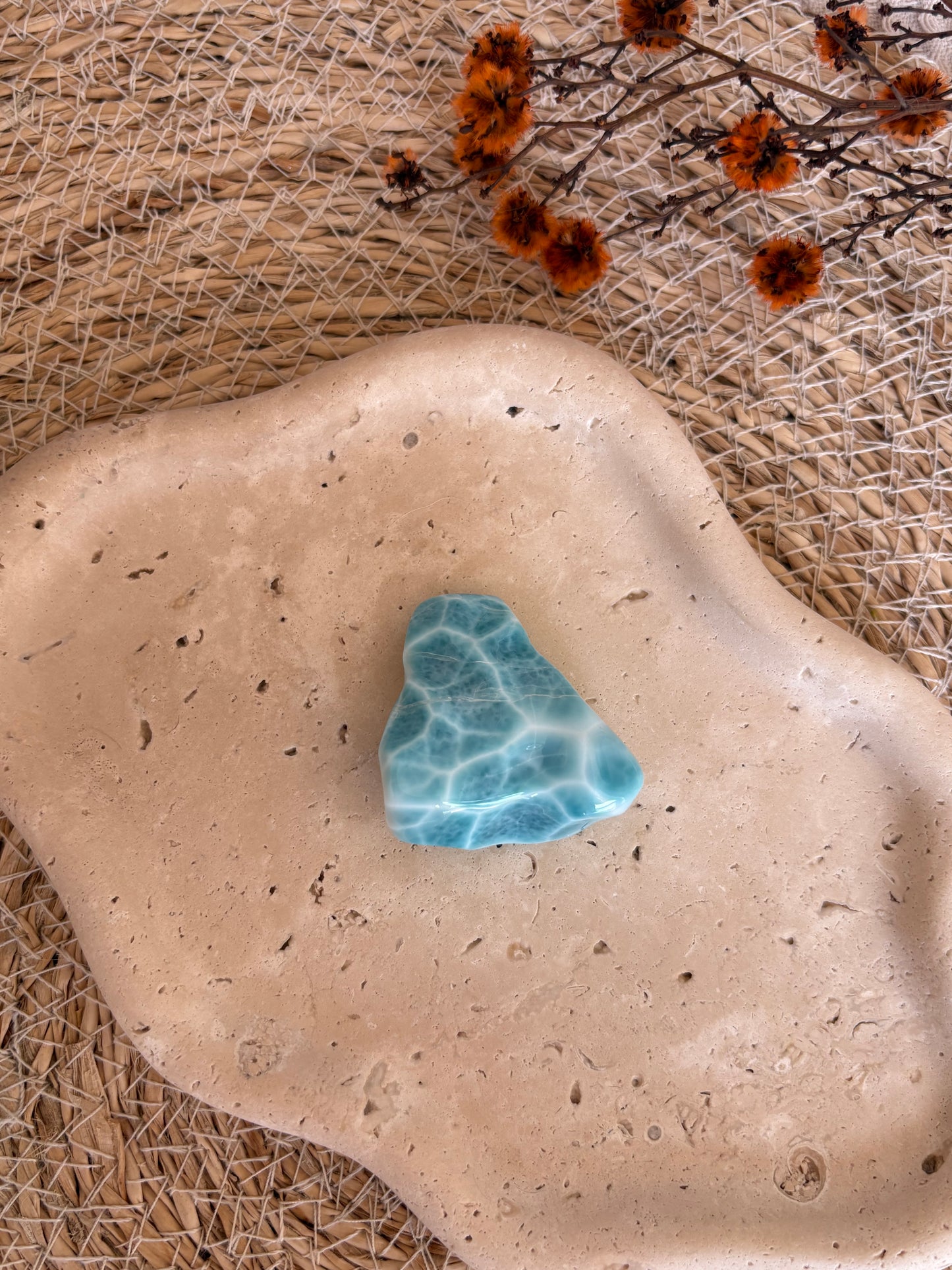 Larimar Freiform in AAA Qualität - Sammlerstück 🩵