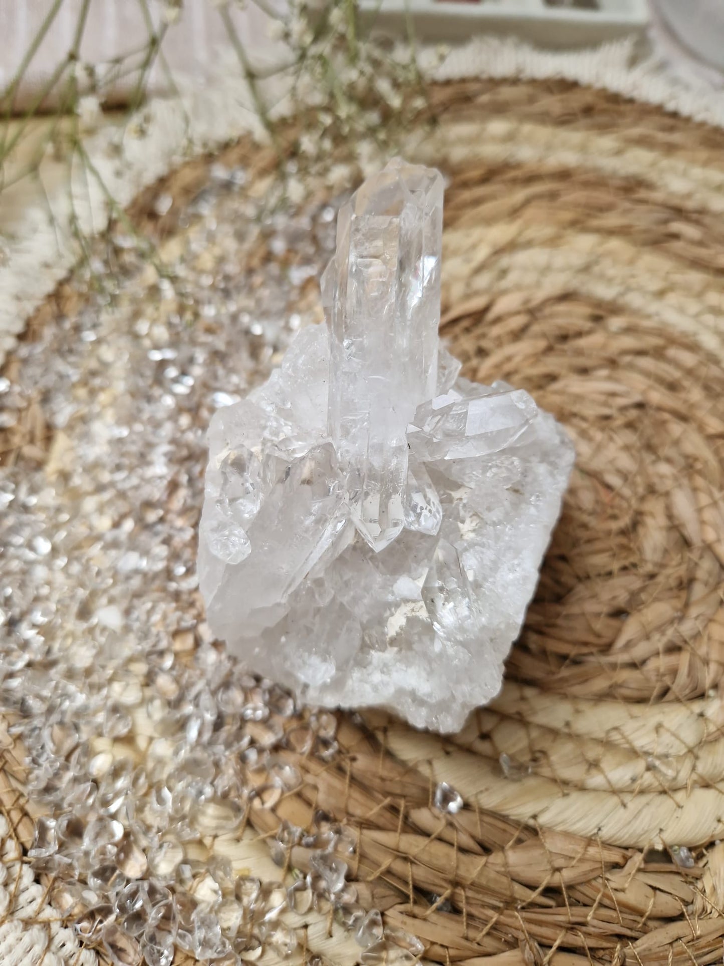 Bergkristall Cluster