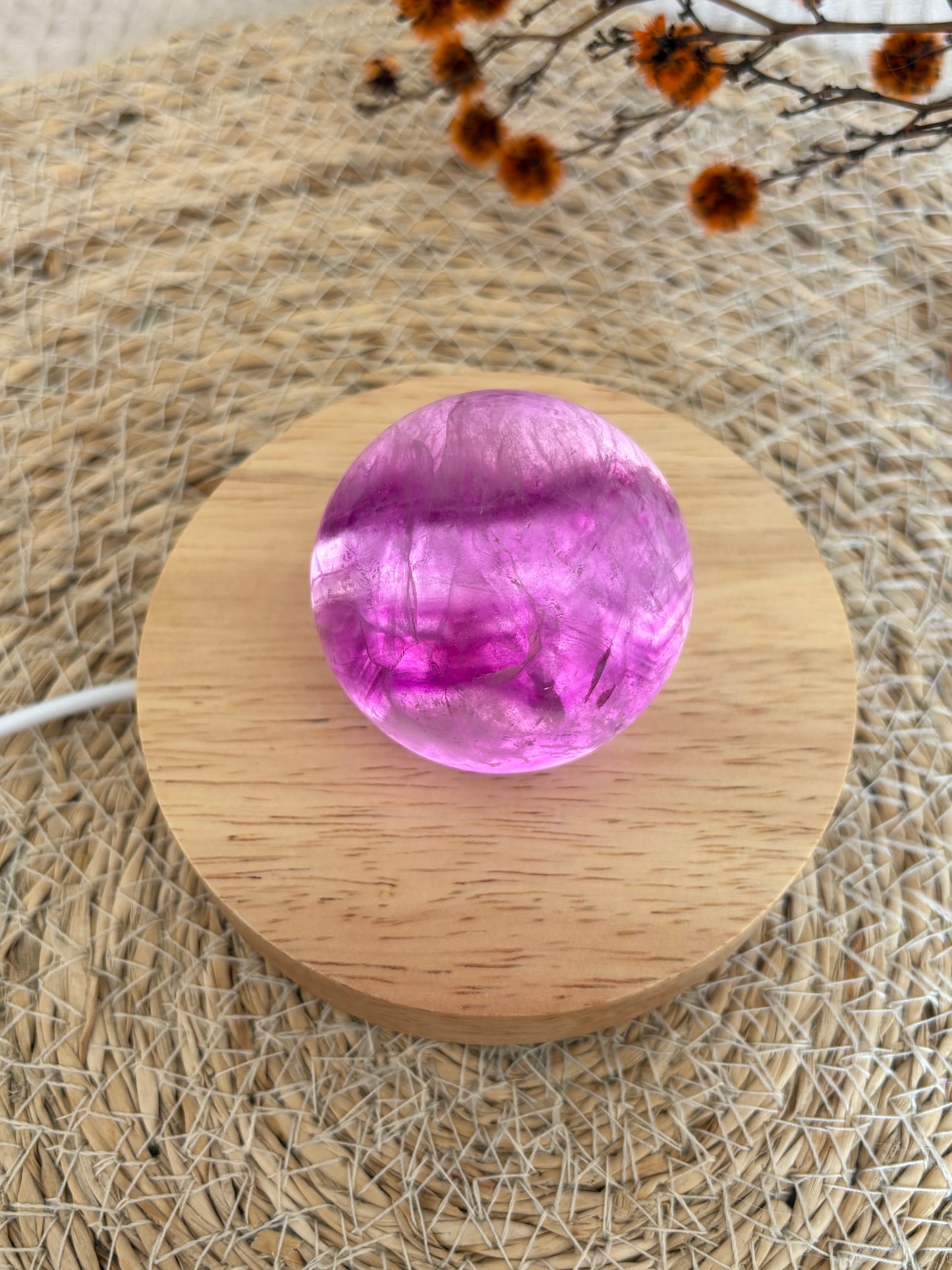 Lila Fluorit Kugel LM44