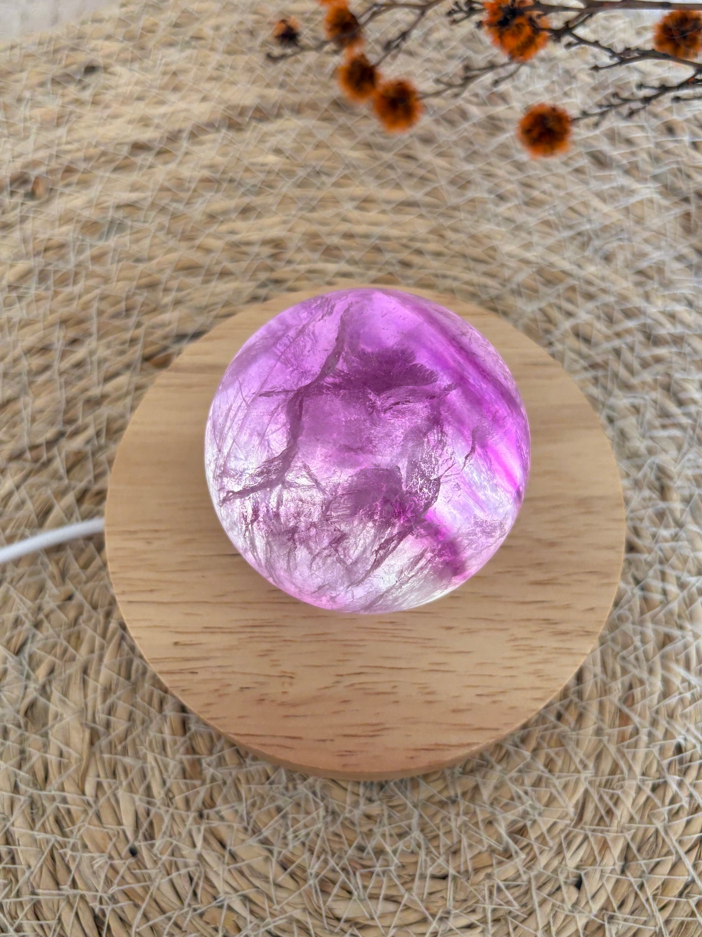 Lila Fluorit Kugel LM62