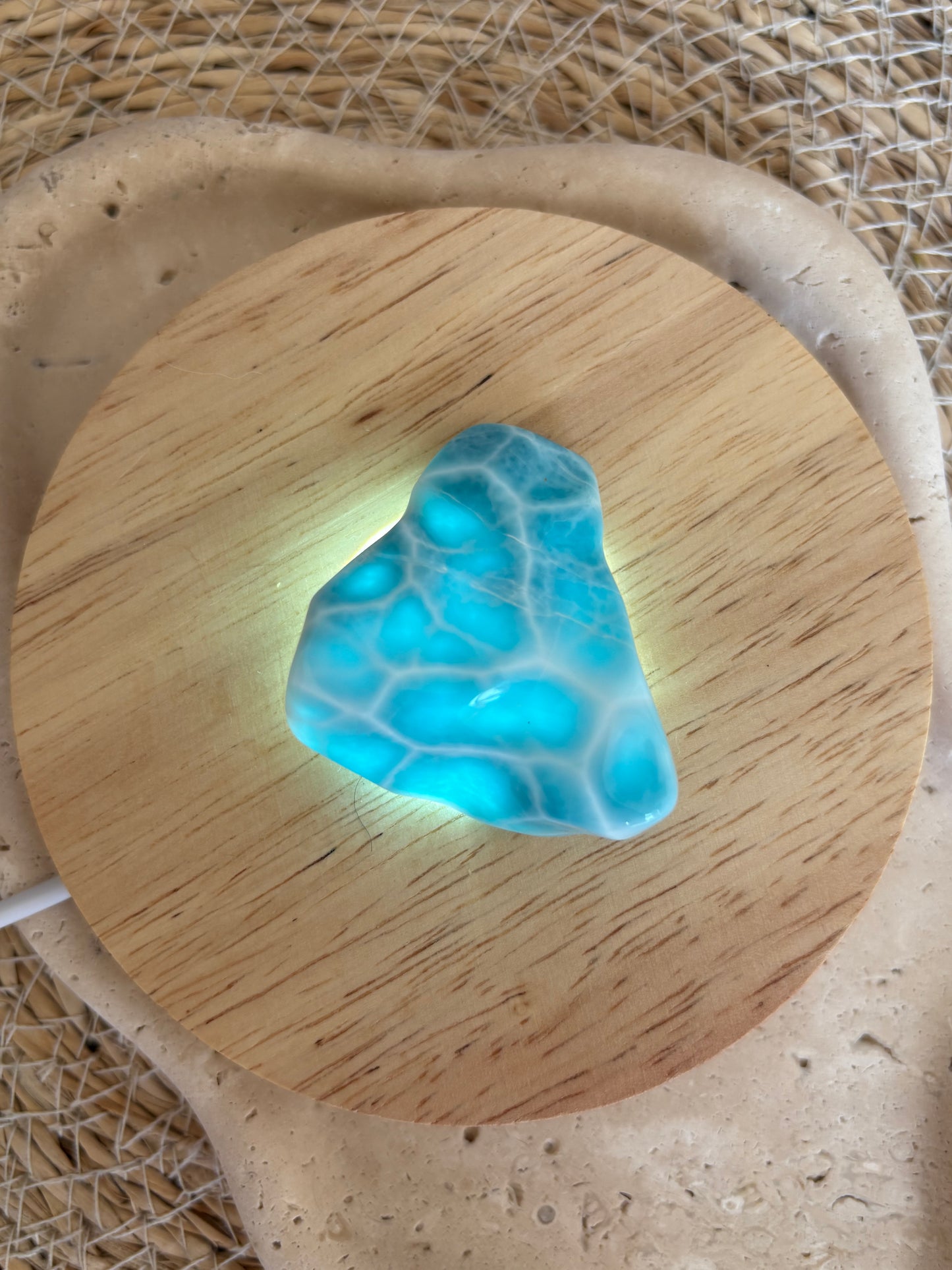 Larimar Freiform in AAA Qualität - Sammlerstück 🩵